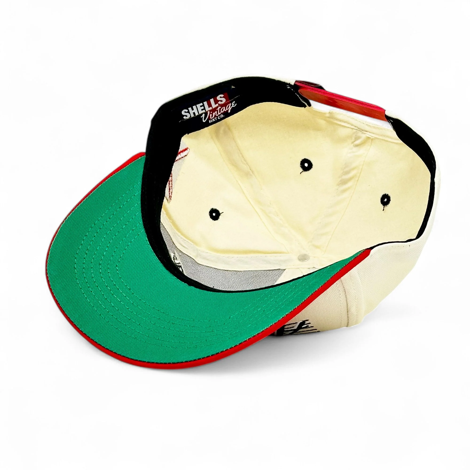 Alabama Snapback - The Bryant-Denny (Cream/Red) - Image 8