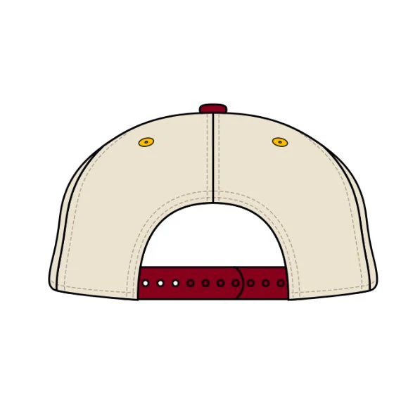 Arizona Snapback - The Sun Devil (Cream/Crimson) - Image 3