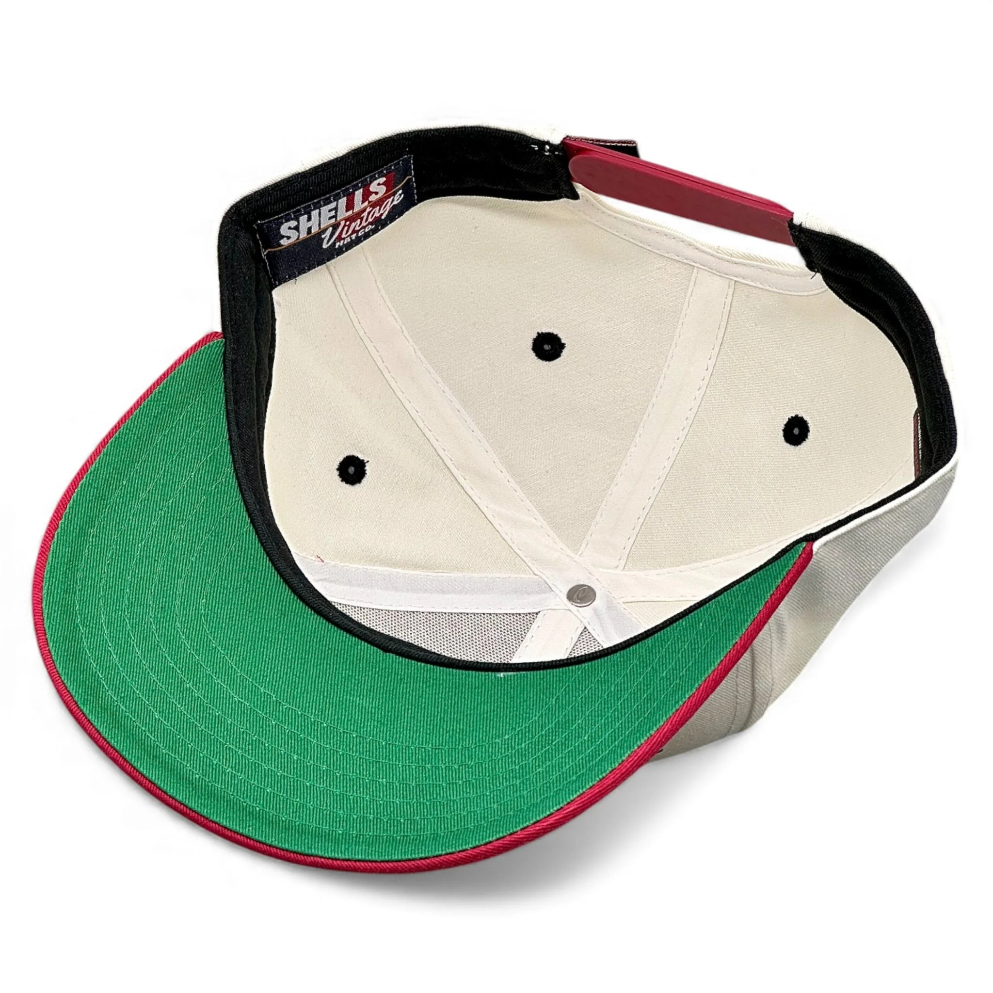 Arkansas Snapback - The Daly (Cream/Red) - Image 8