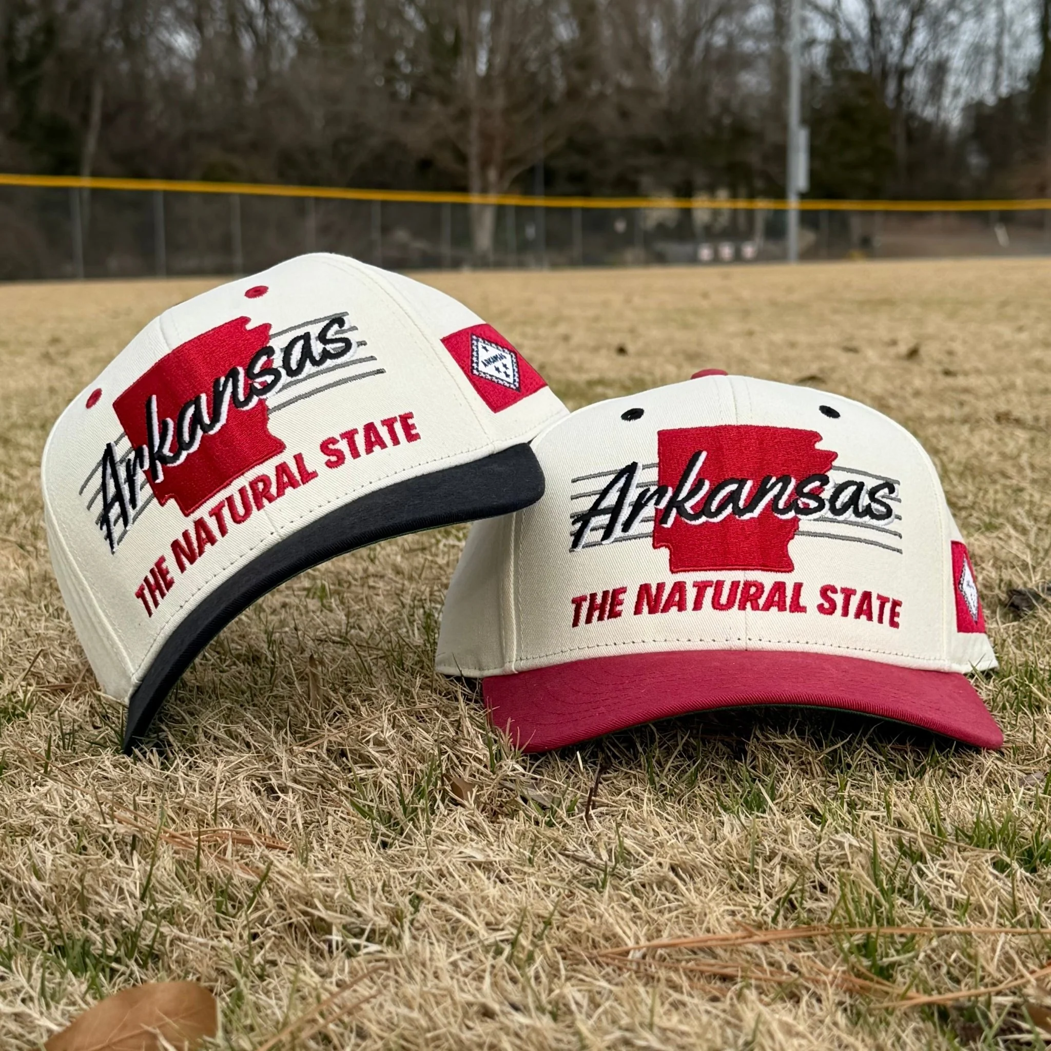 Arkansas Snapback - The Daly (Cream/Black) - Image 4