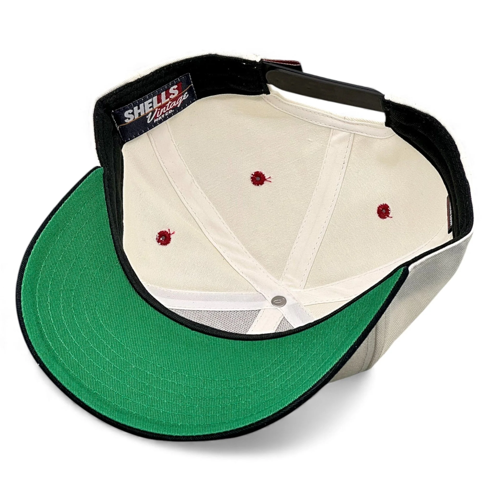 Arkansas Snapback - The Daly (Cream/Black) - Image 9