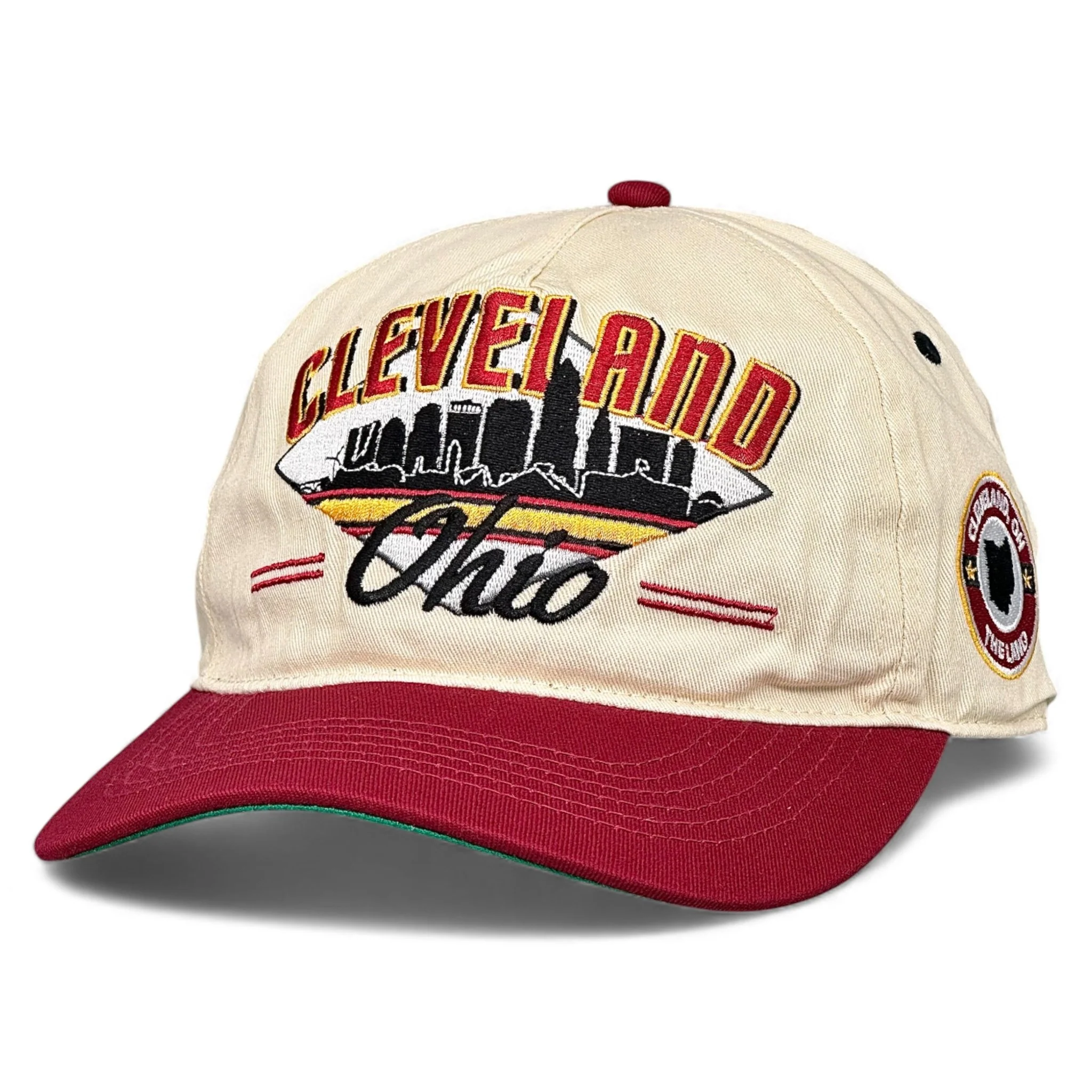 Cleveland Snapback - The Bron (Cream/Crimson) - Image 3