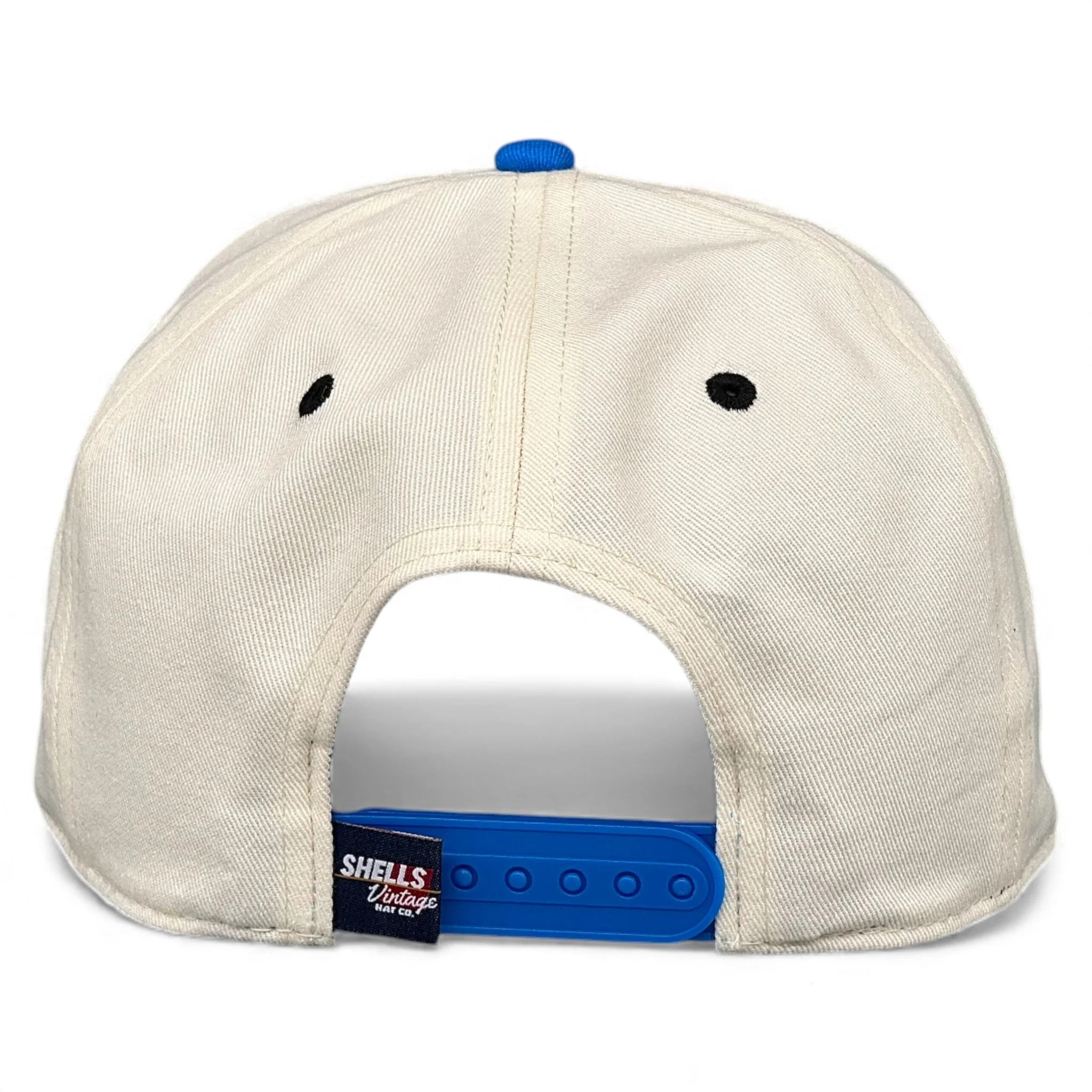 Detroit Snapback - The Sanders (Cream/Electric Blue) - Image 7
