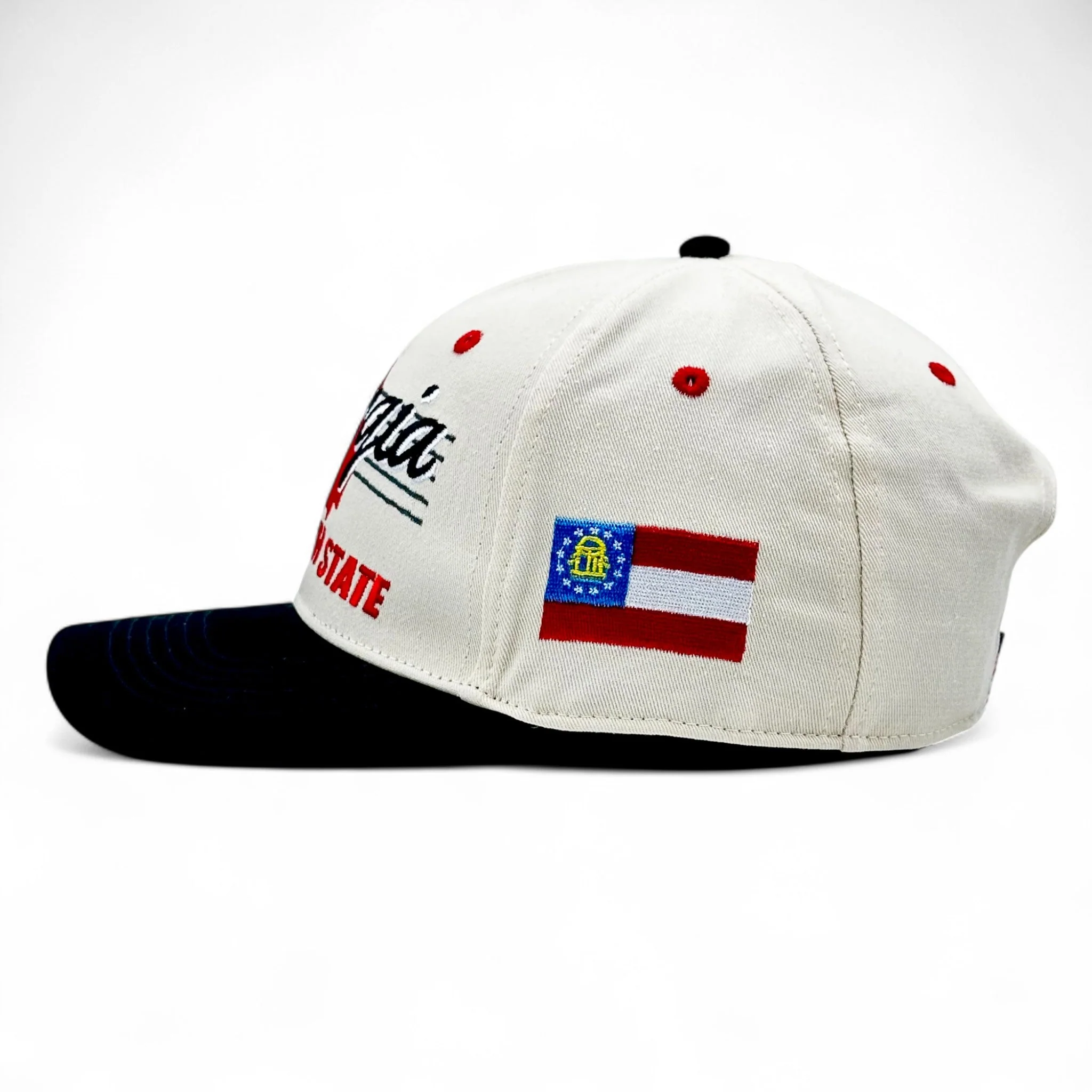 Georgia Snapback - The Sanford (Cream/Black) - Image 3