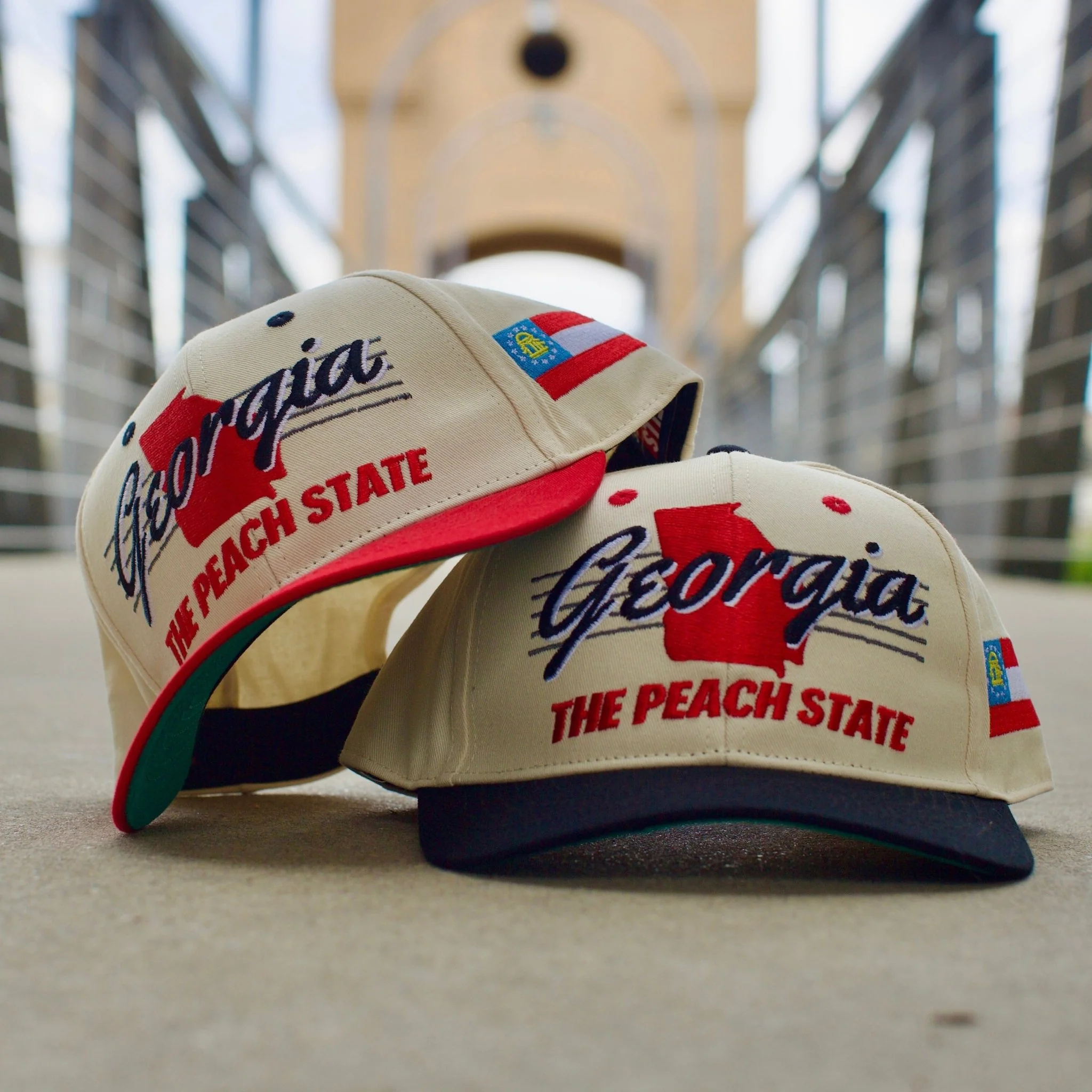 Georgia Snapback - The Sanford (Cream/Black) - Image 4
