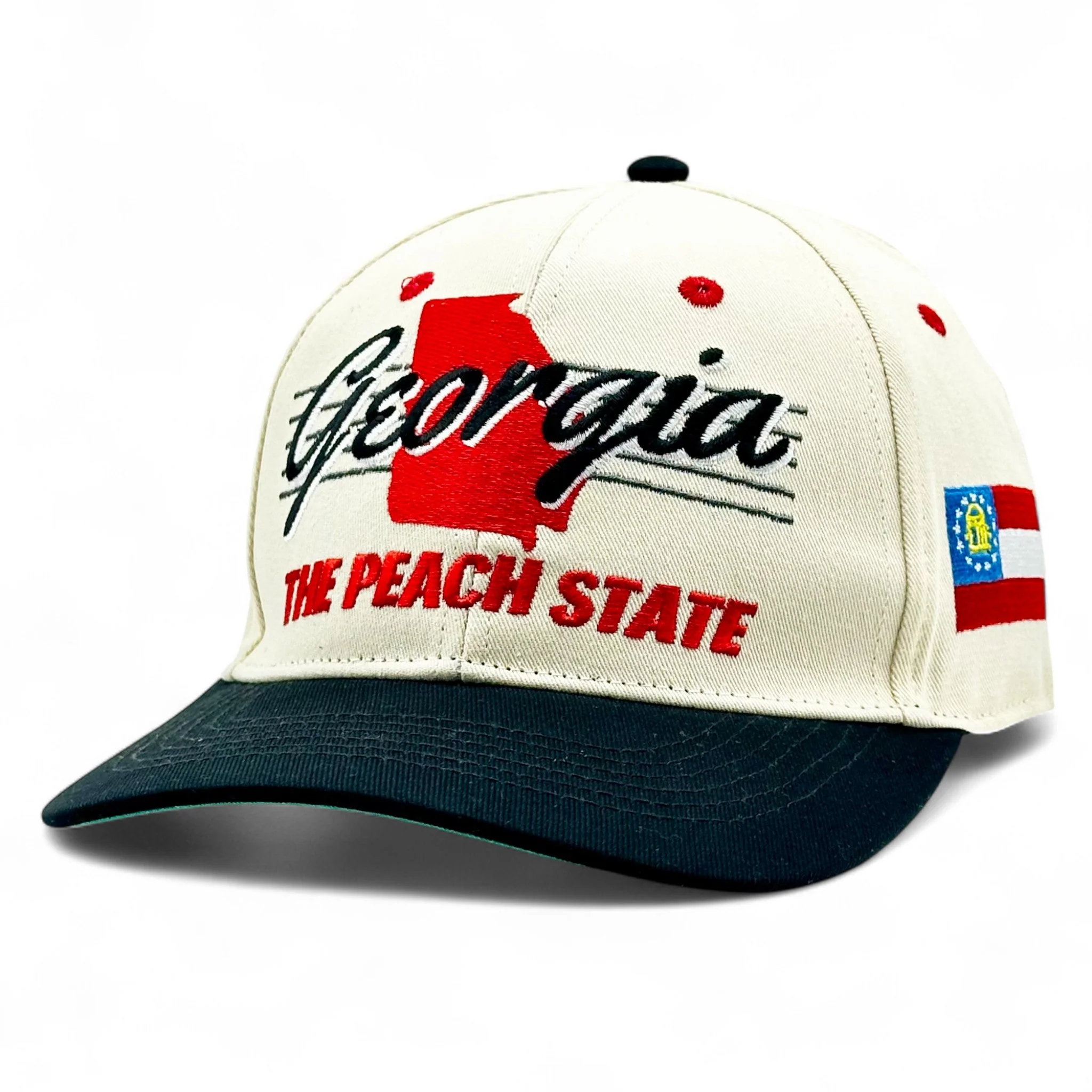 Georgia Snapback - The Sanford (Cream/Black) - Image 5