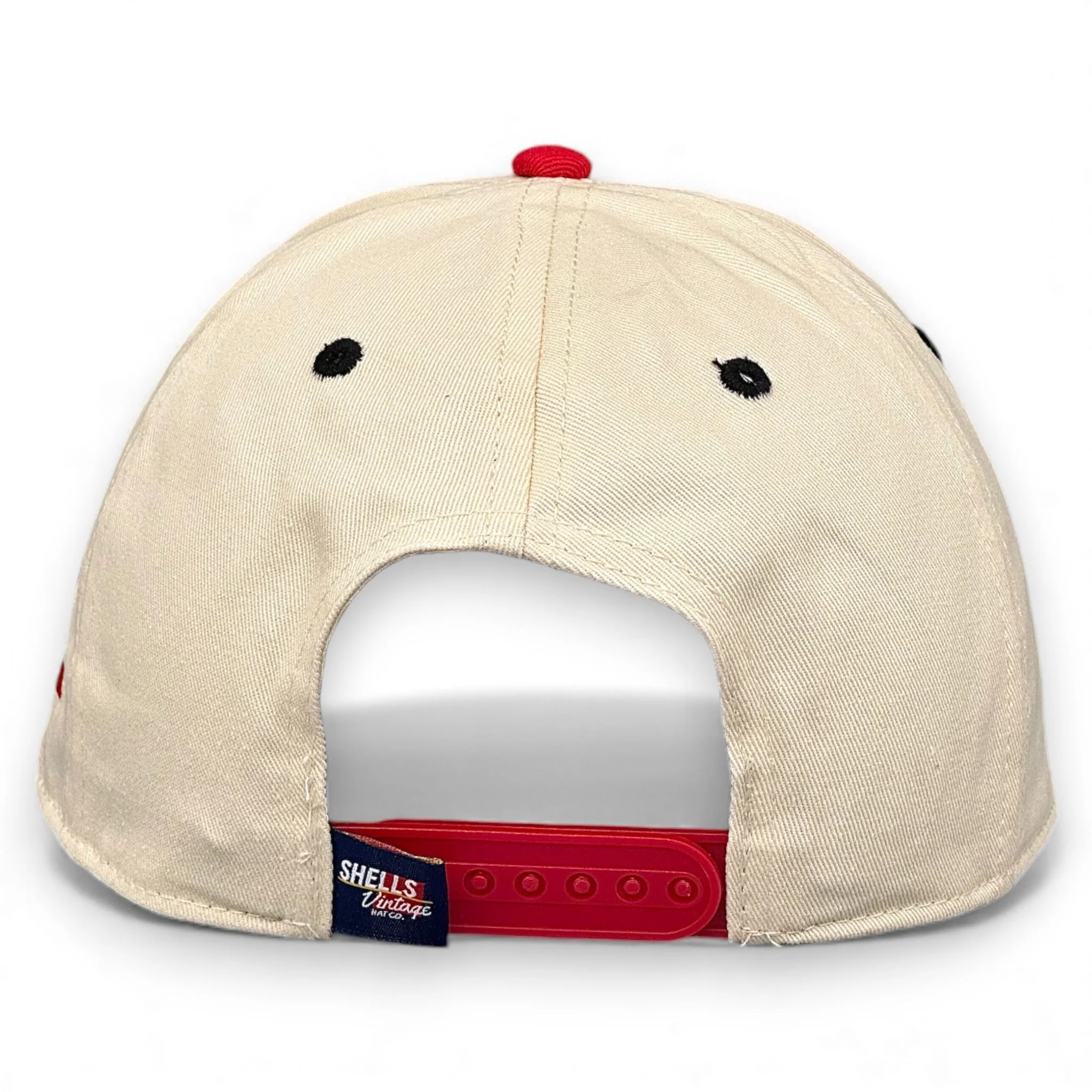 Georgia Snapback - The Sanford (Cream/Red) - Image 6