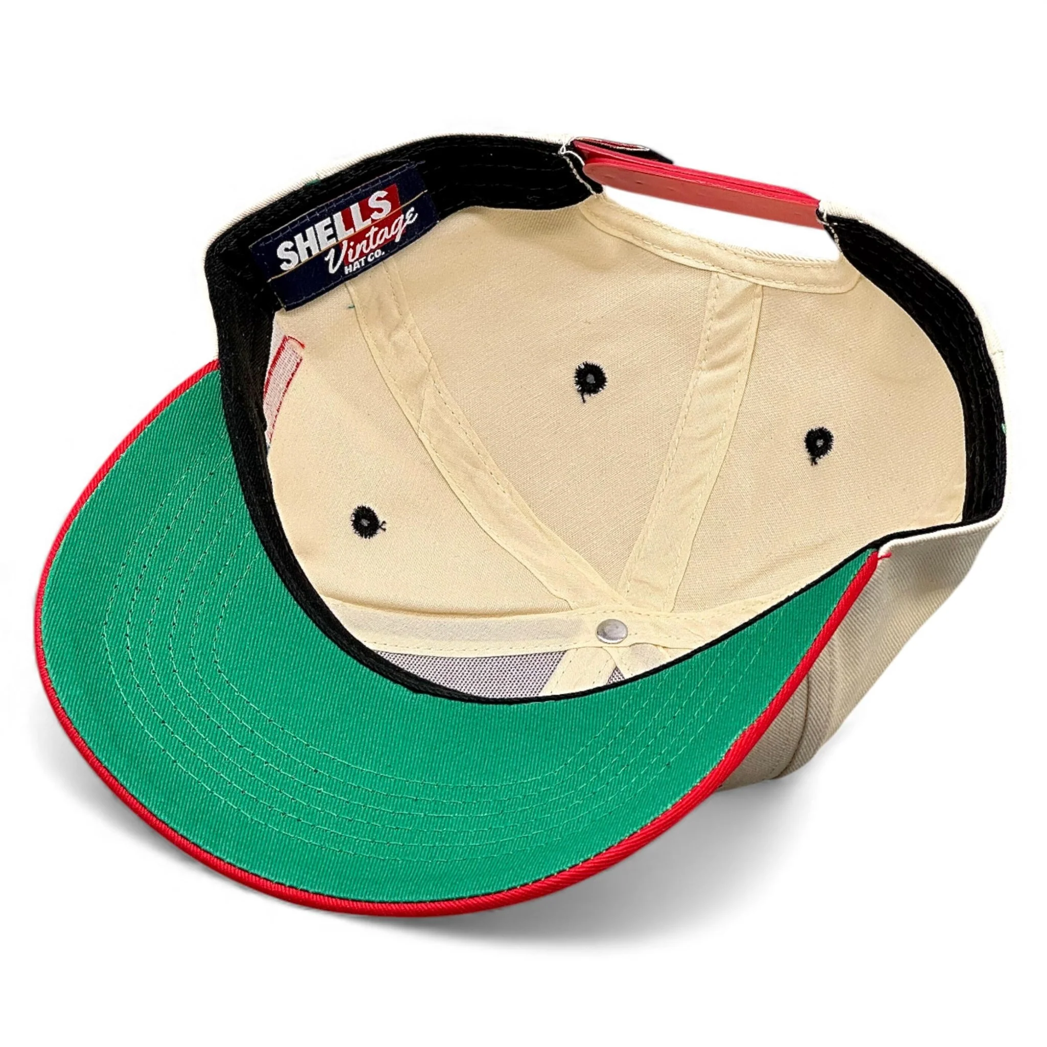Georgia Snapback - The Sanford (Cream/Red) - Image 7