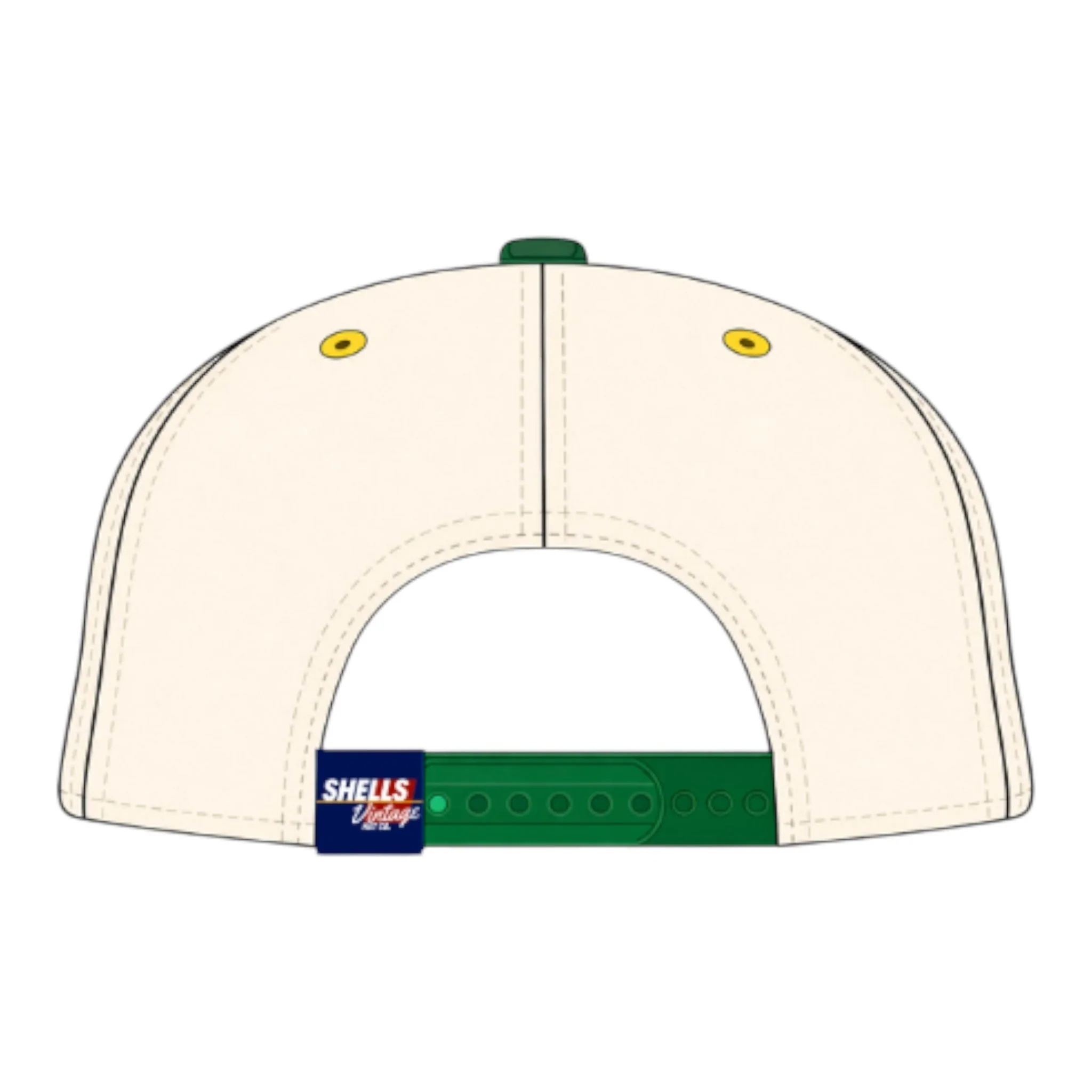 Green Bay Snapback - The Lambeau (Cream/Green) - Image 3