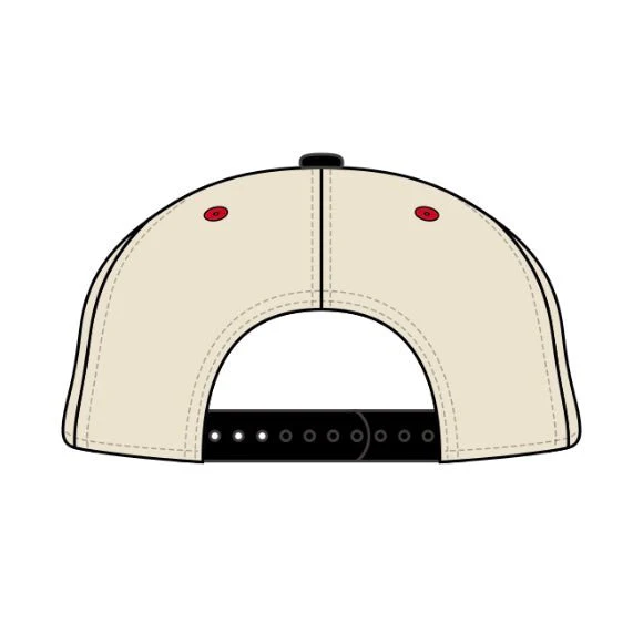 Indiana Snapback - The Knight (Cream/Black) - Image 3