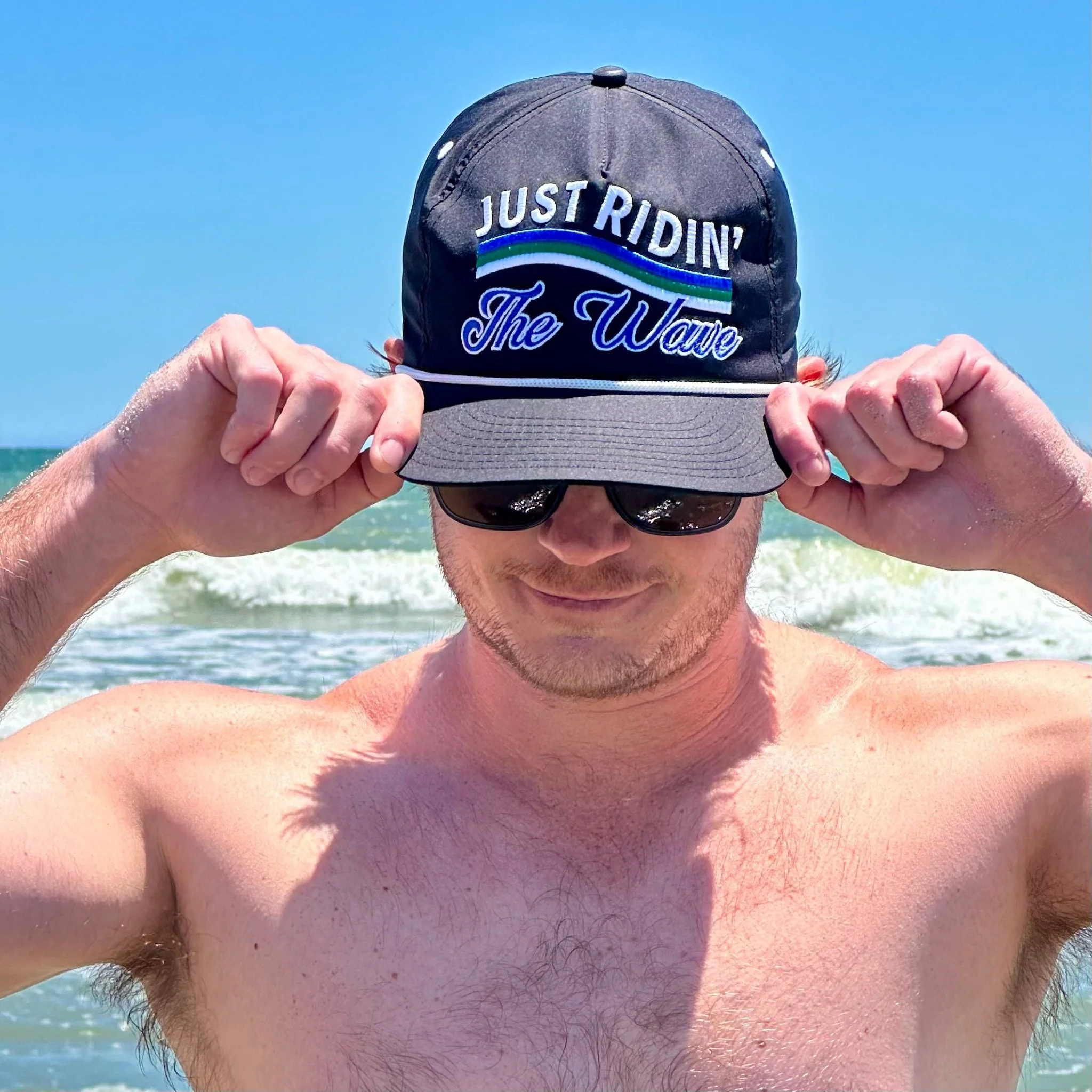 Just Ridin' The Wave Snapback - Image 7
