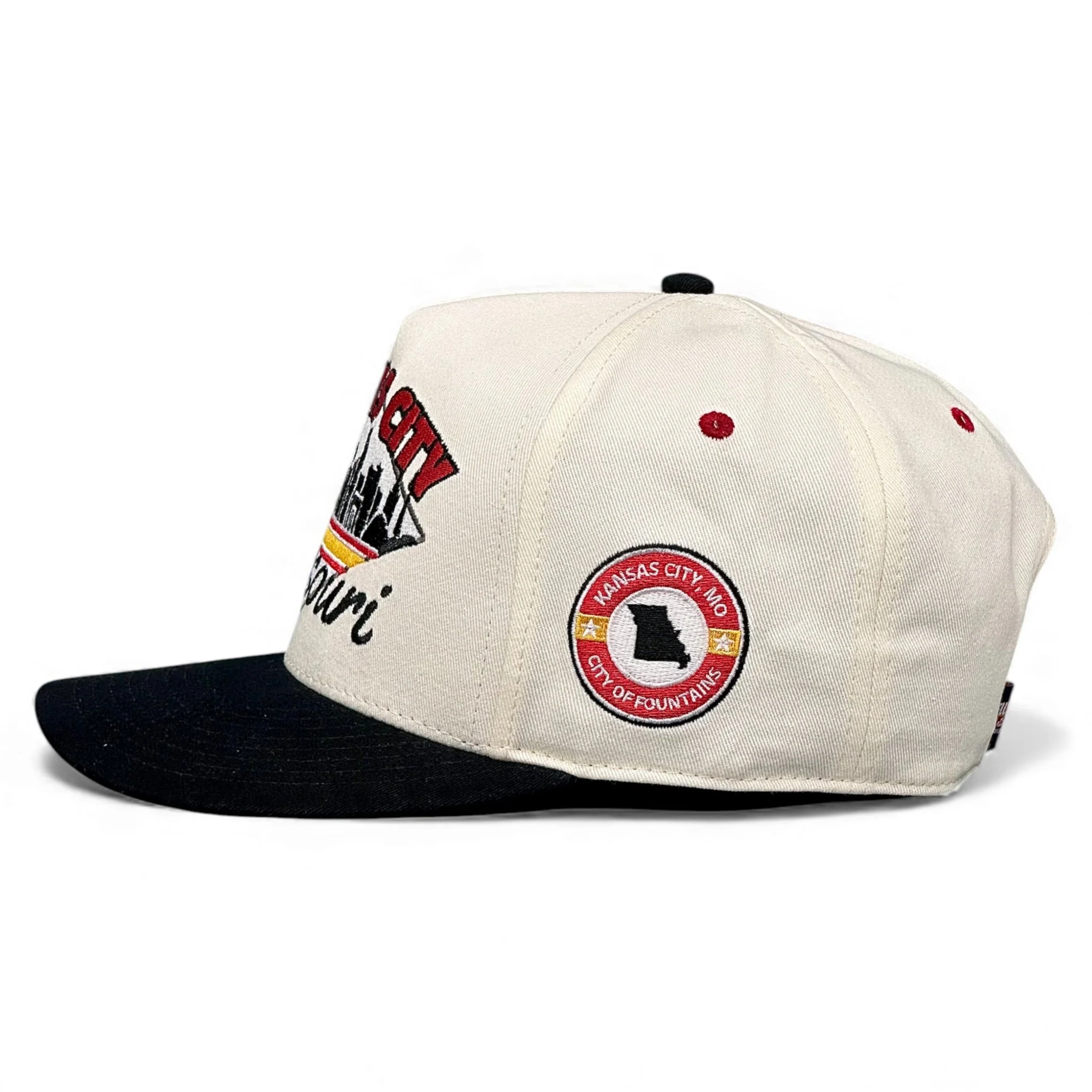 Kansas City Snapback - The Arrowhead (Cream/Black) - Image 3