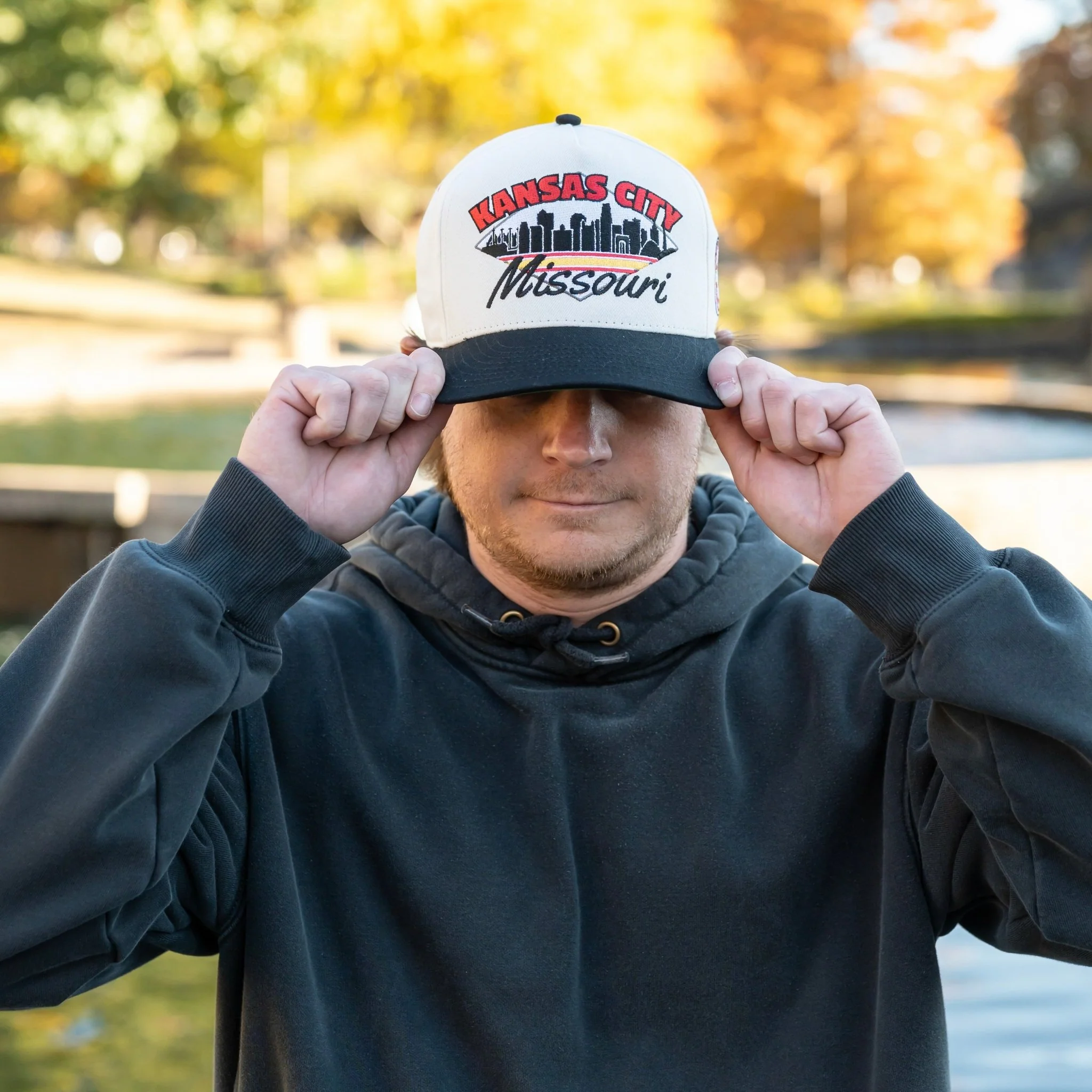 Kansas City Snapback - The Arrowhead (Cream/Black) - Image 4