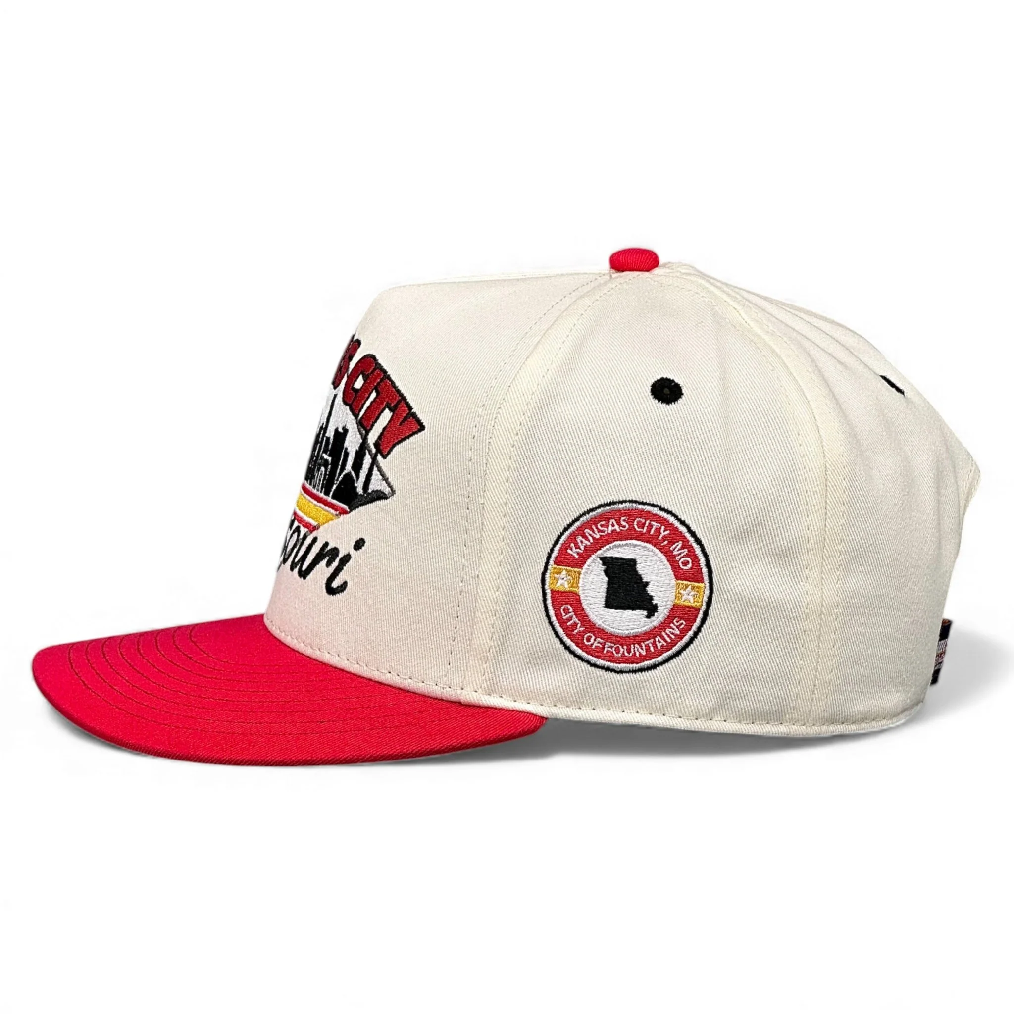 Kansas City Snapback - The Arrowhead (Cream/Red) - Image 3