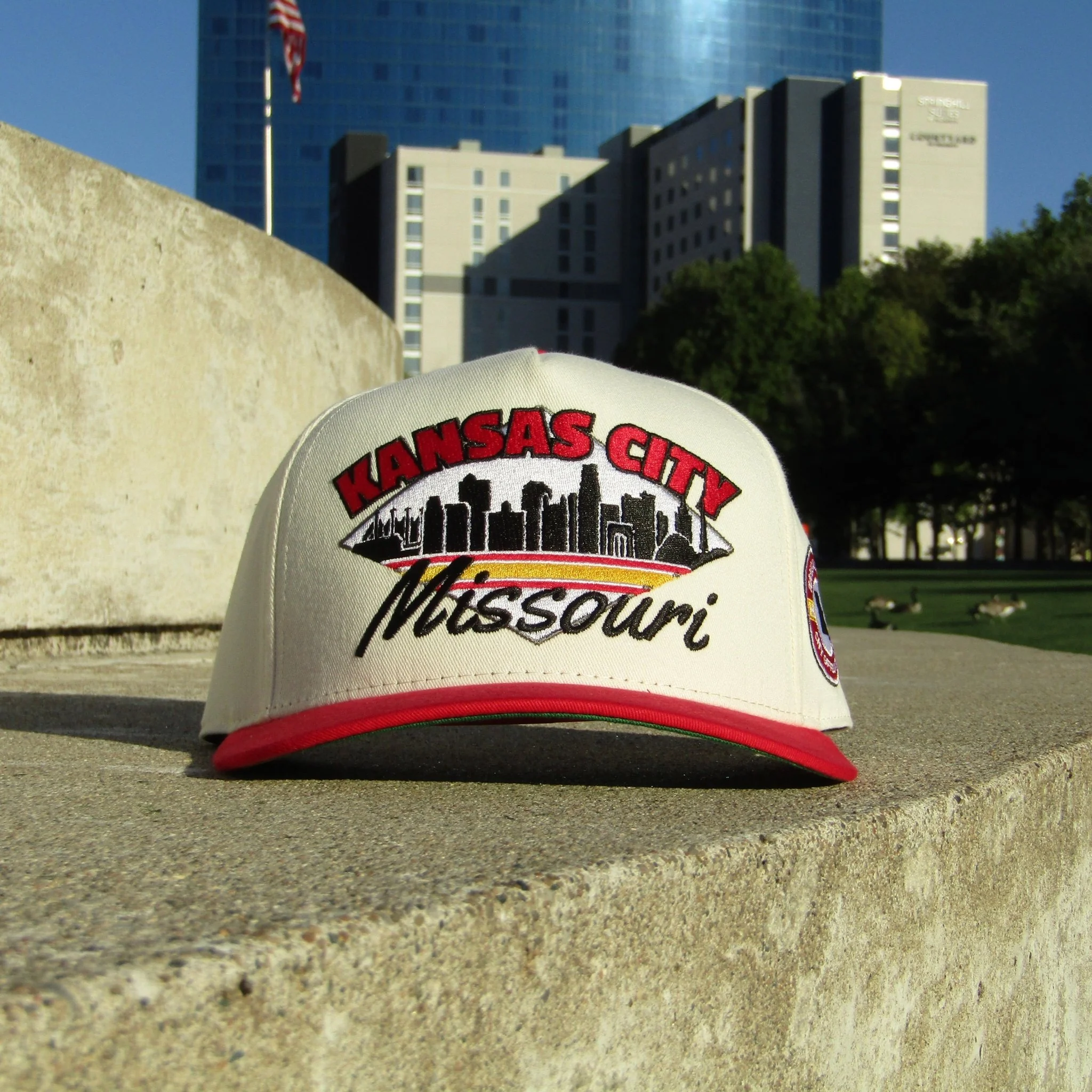 Kansas City Snapback - The Arrowhead (Cream/Red) - Image 8