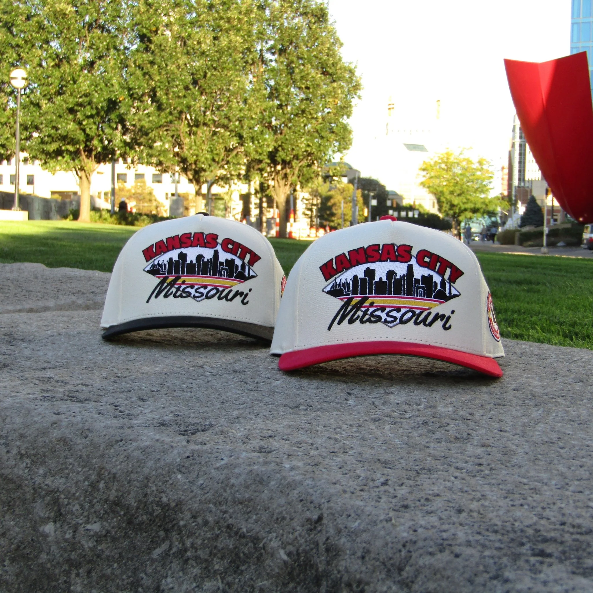 Kansas City Snapback - The Arrowhead (Cream/Red) - Image 9