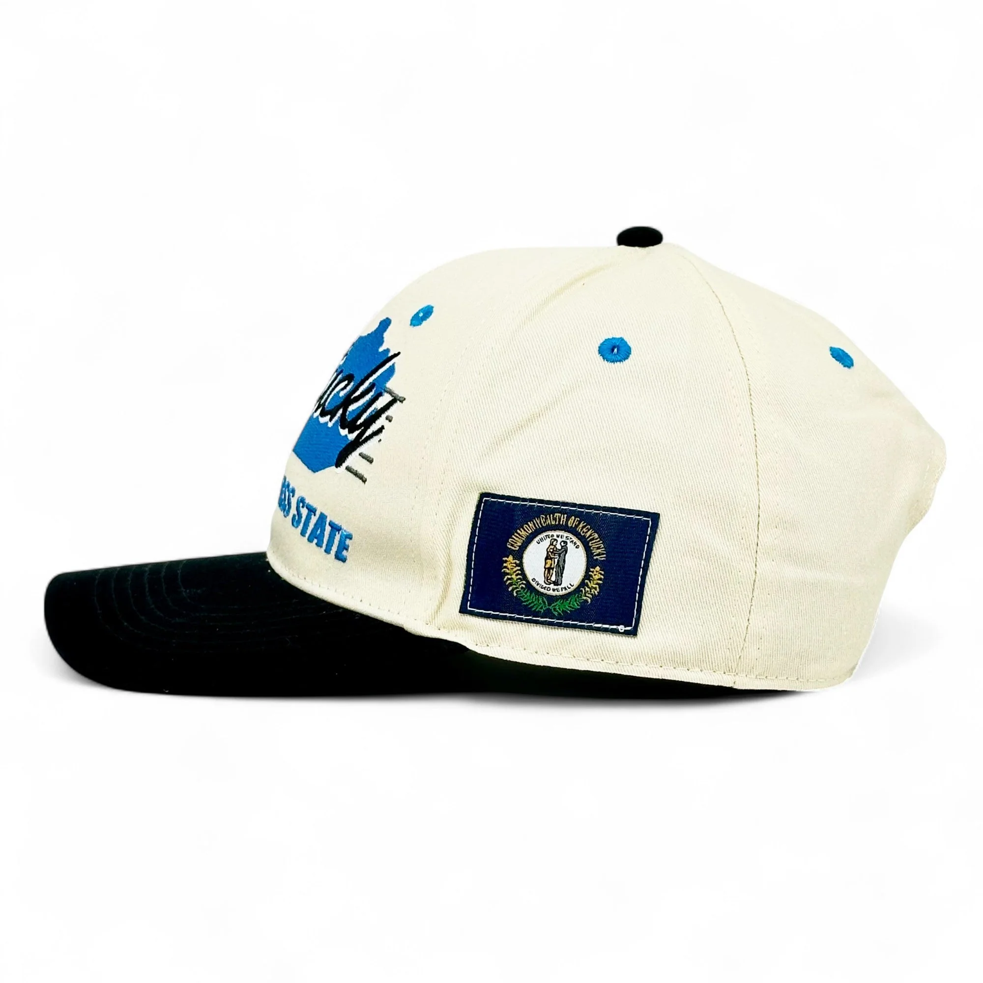 Kentucky Snapback - The Rupp (Cream/Black) - Image 3