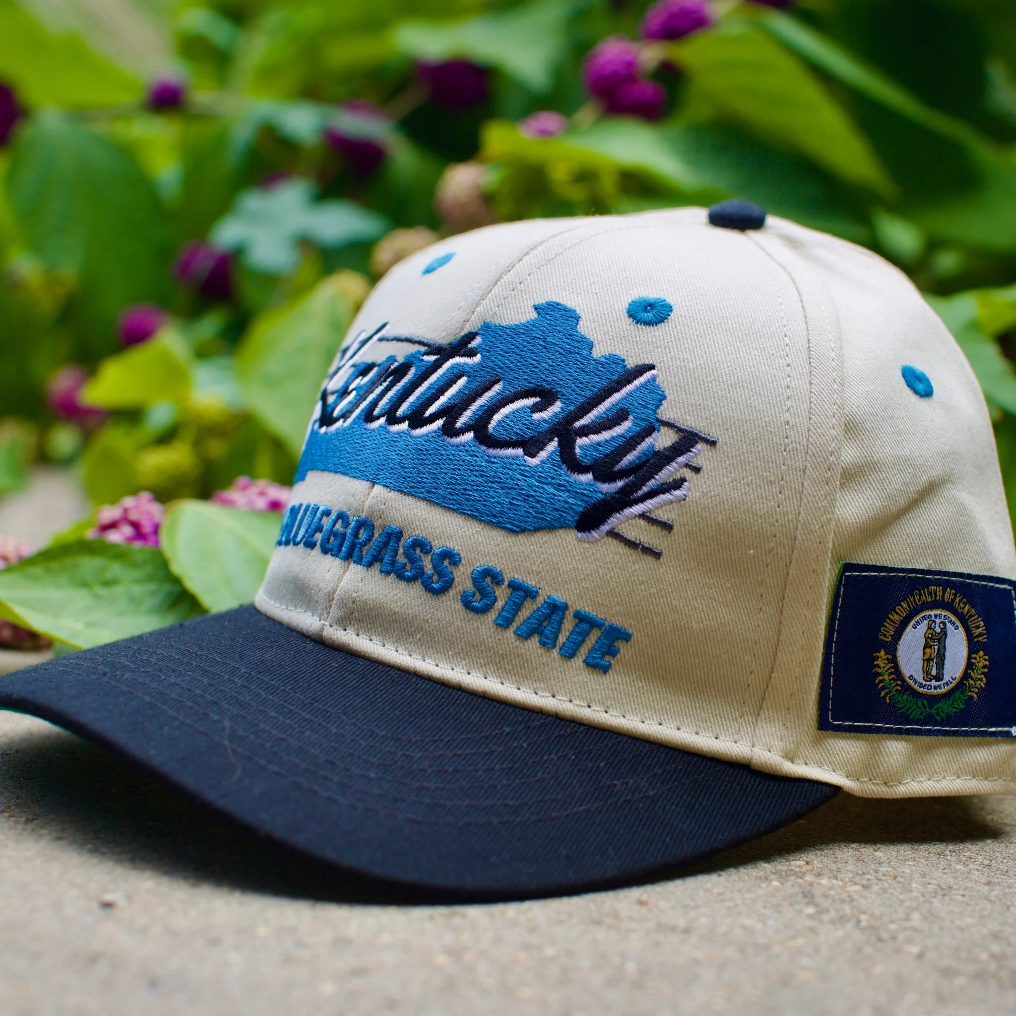 Kentucky Snapback - The Rupp (Cream/Black) - Image 4