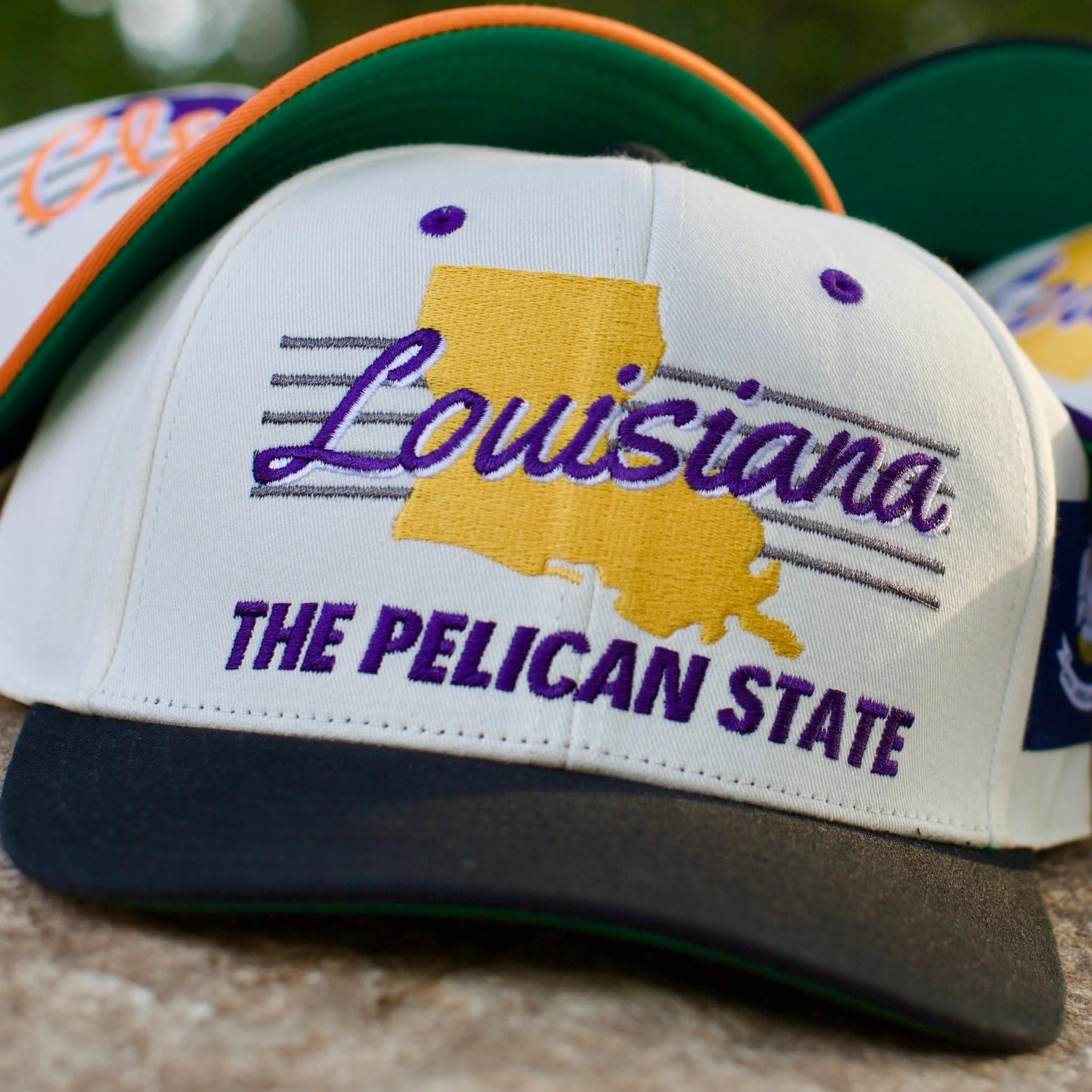 Louisiana Snapback - The Honey Badger (Cream/Black) - Image 4