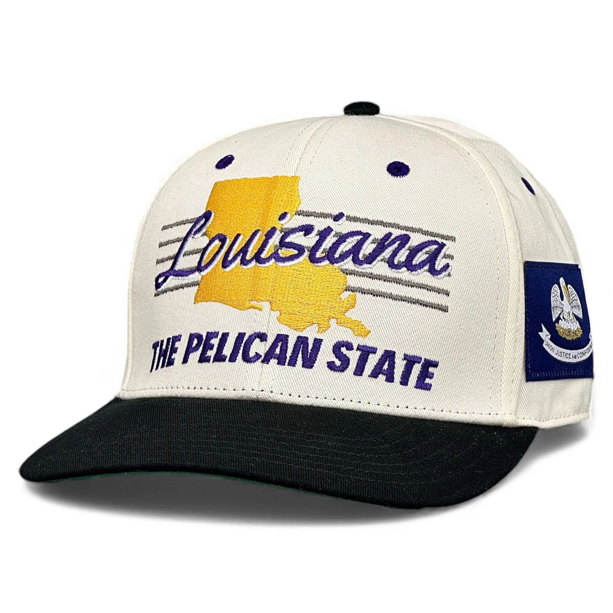 Louisiana Snapback - The Honey Badger (Cream/Black) - Image 5