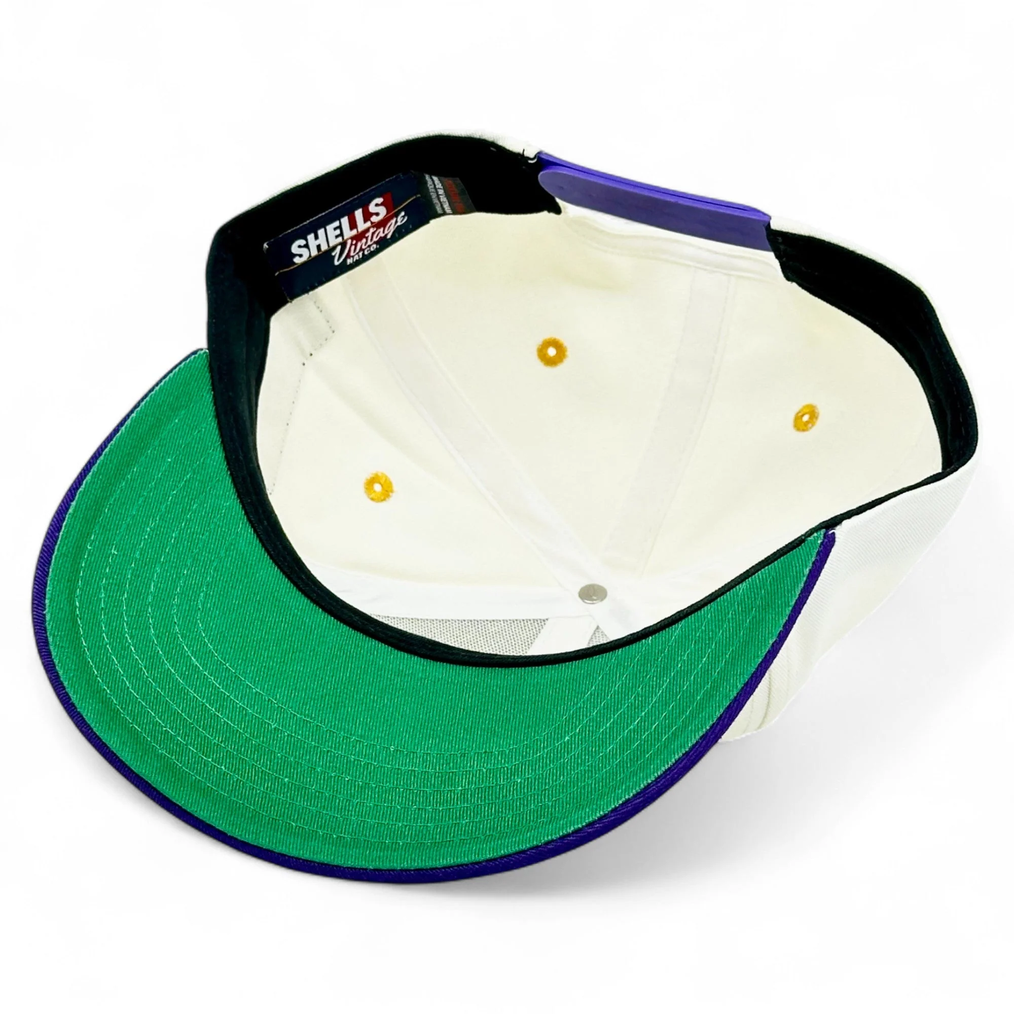 Louisiana Snapback - The Honey Badger (Cream/Purple) - Image 5