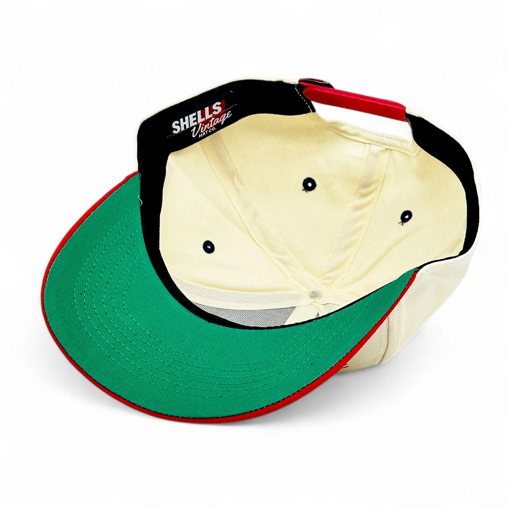 Mississippi Snapback - The Magnolia (Cream/Red) - Image 9