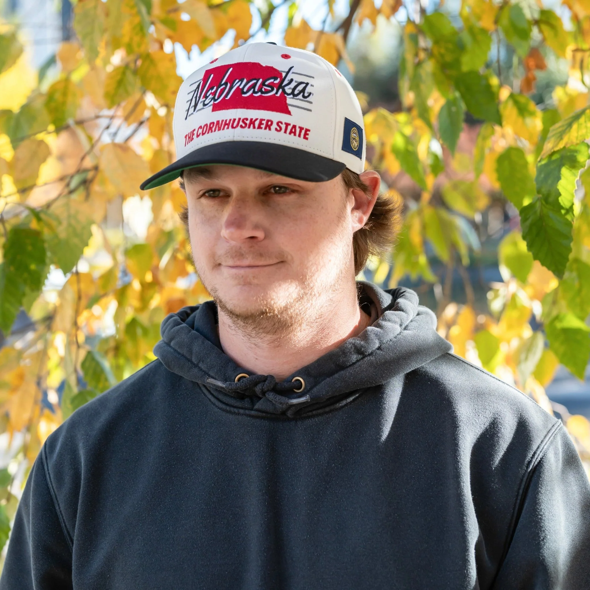 Nebraska Snapback - The Husker (Cream/Black) - Image 4
