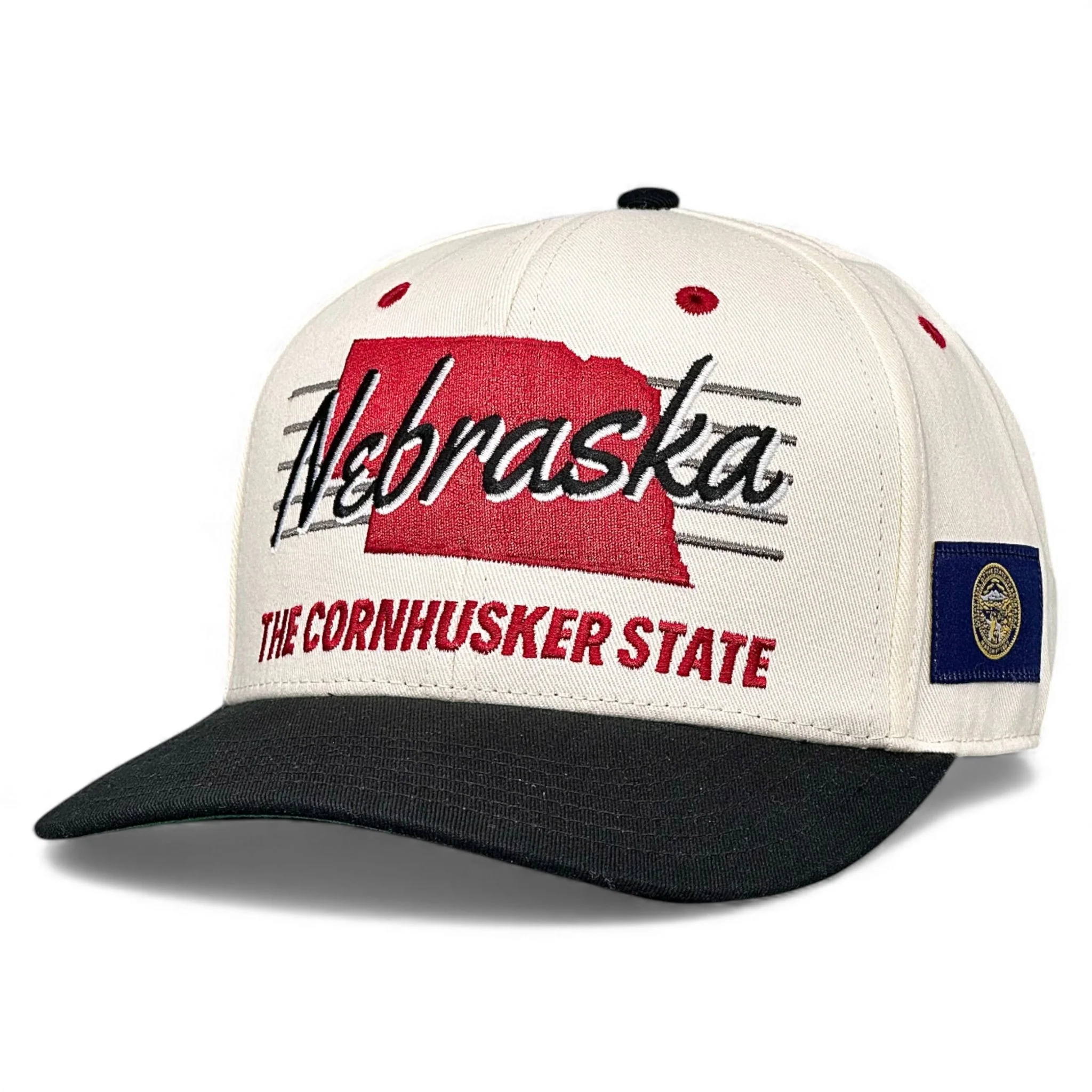 Nebraska Snapback - The Husker (Cream/Black) - Image 5