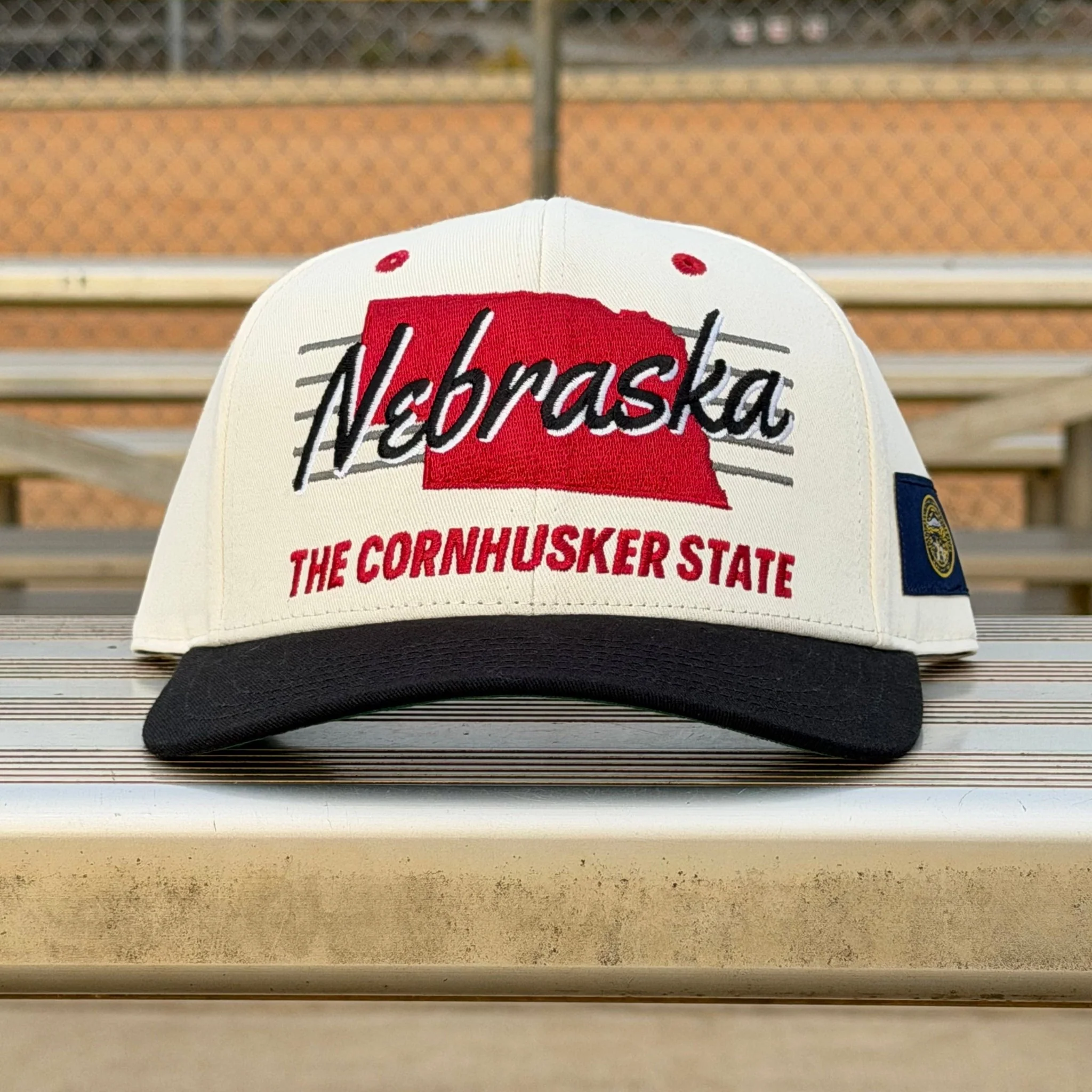 Nebraska Snapback - The Husker (Cream/Black) - Image 8