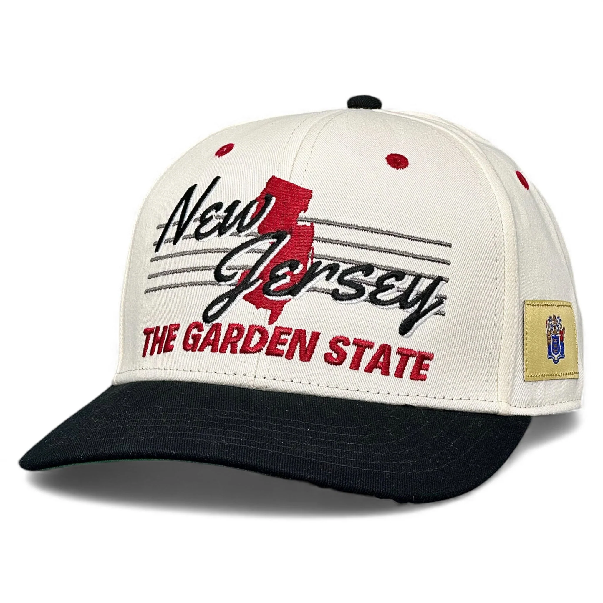 New Jersey Snapback - The Brodeur (Cream/Black) - Image 5