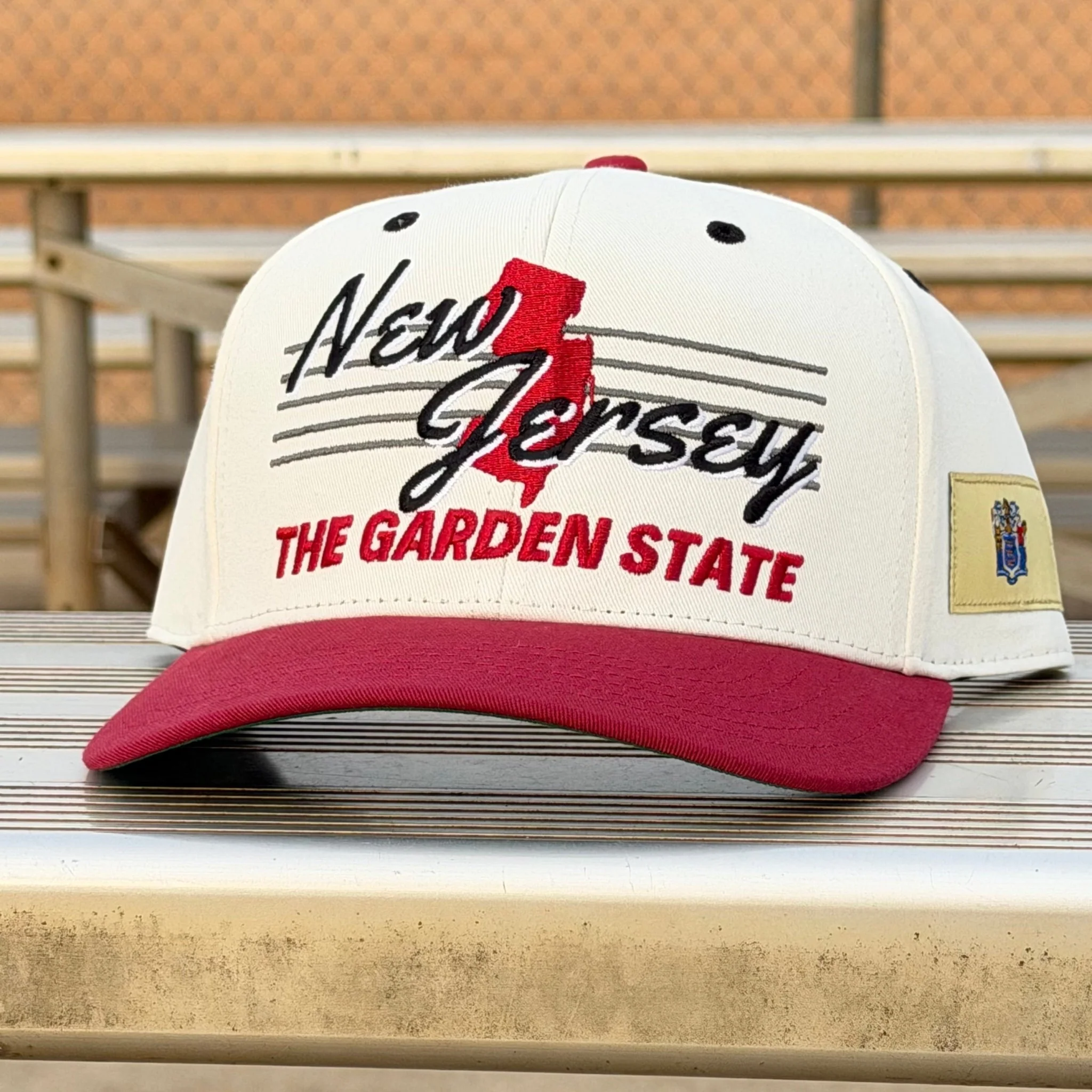 New Jersey Snapback - The Brodeur (Cream/Red) - Image 6