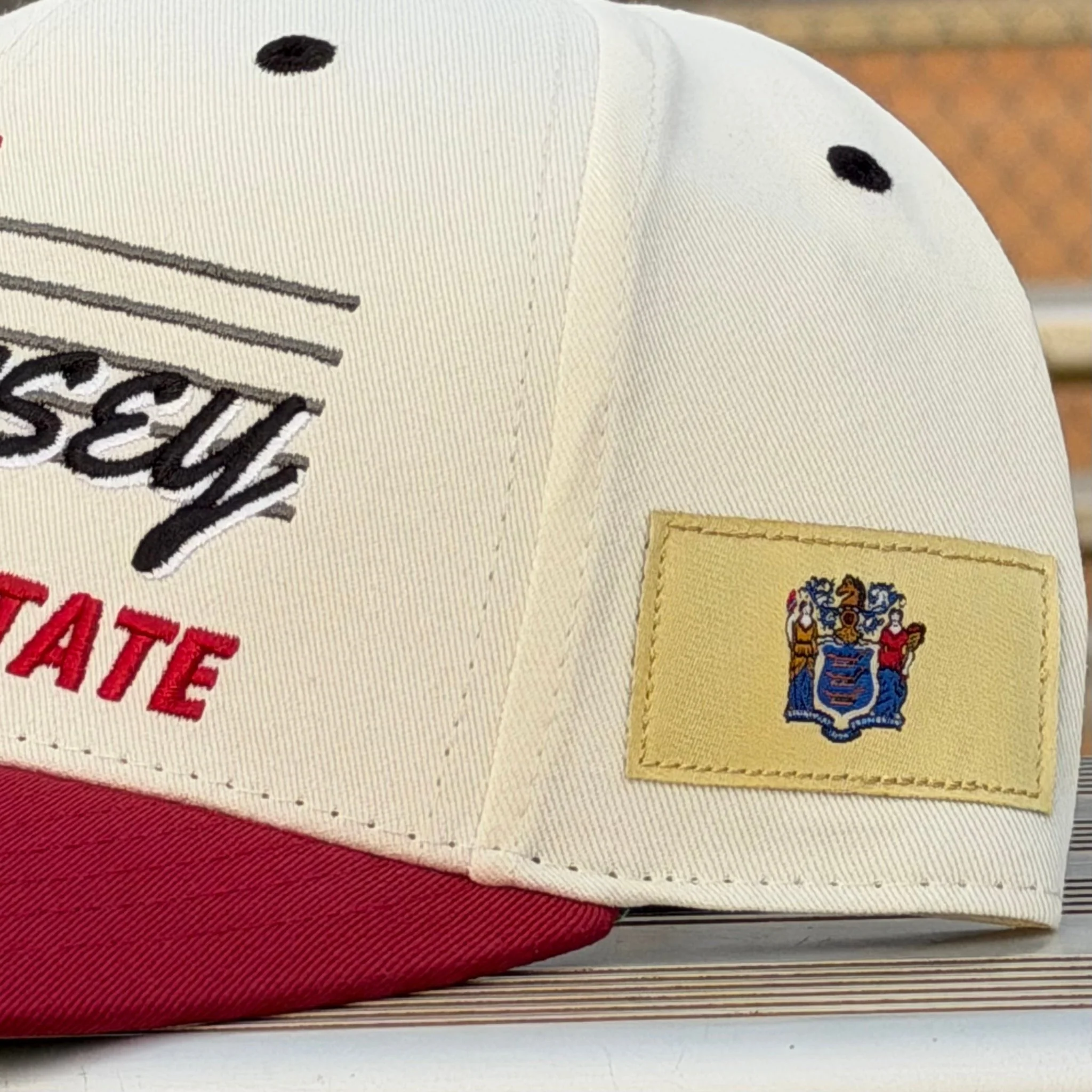 New Jersey Snapback - The Brodeur (Cream/Red) - Image 8