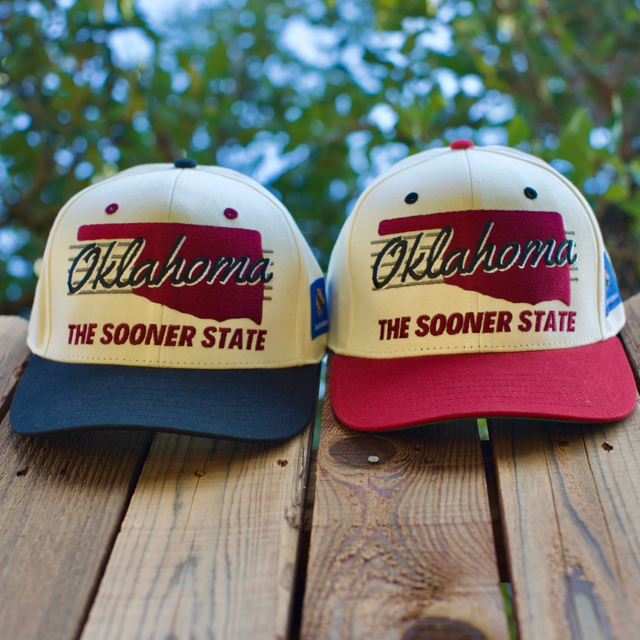 Oklahoma Snapback - The Bozworth (Cream/Black) - Image 6