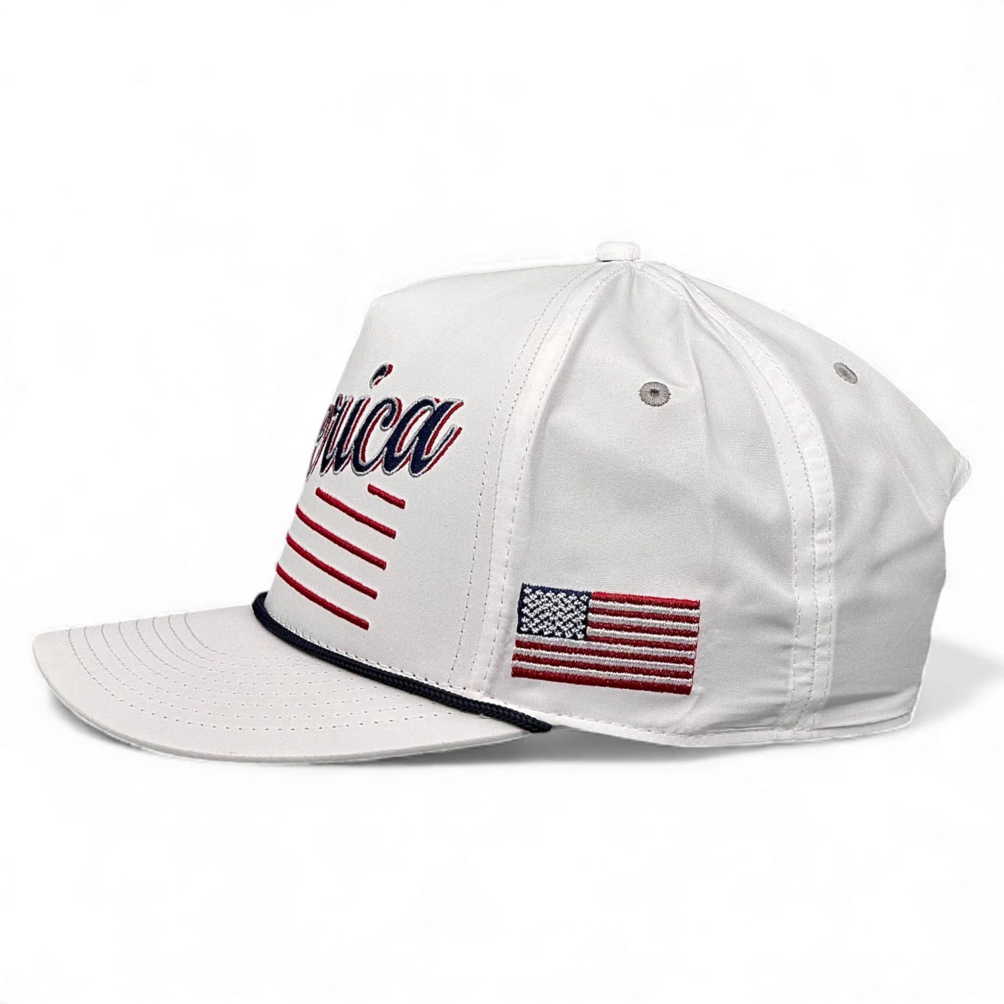 America Snapback - The Uncle Sam (White) - Image 3
