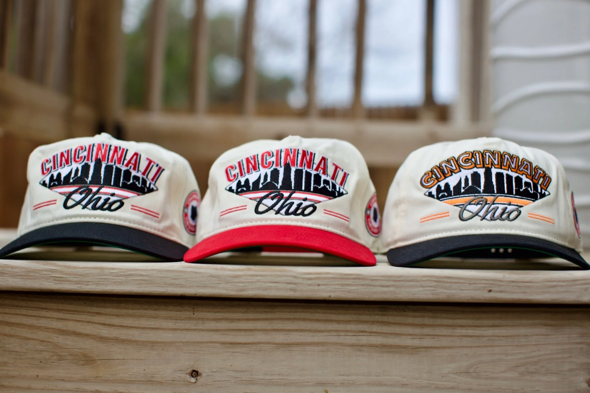 Cincinnati Snapback - The Charlie Hustle (Cream/Black) - Image 4