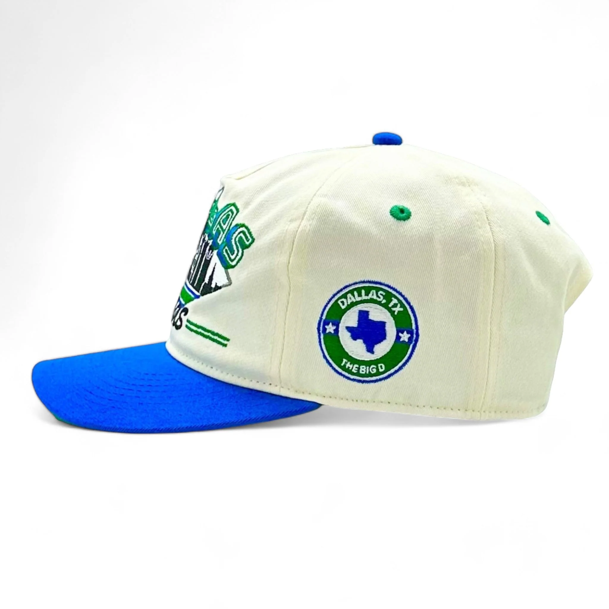Dallas Snapback - The Dirk (Cream/Blue) - Image 3