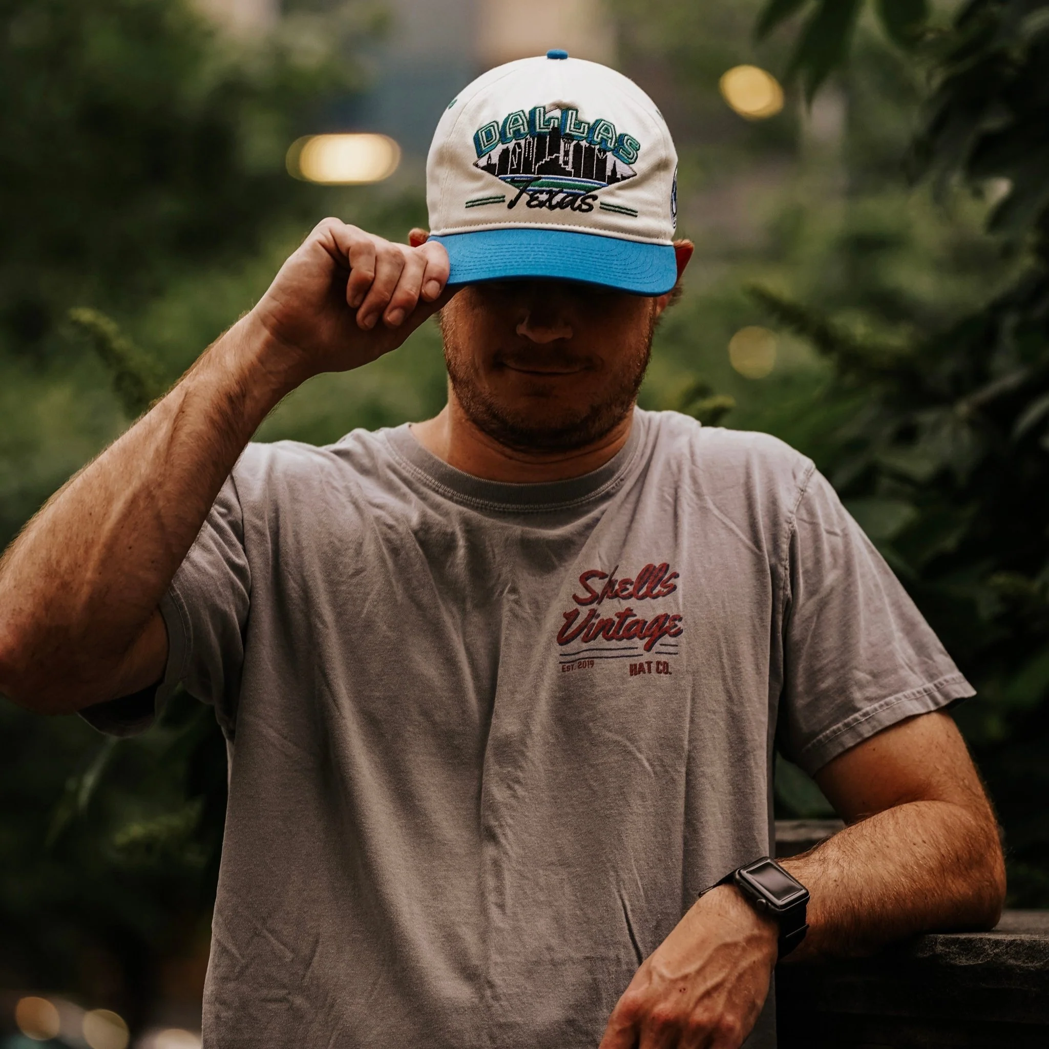 Dallas Snapback - The Dirk (Cream/Blue) - Image 4