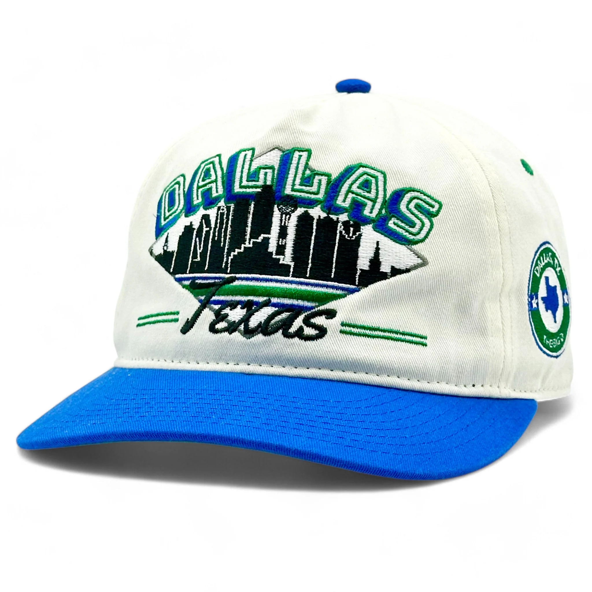 Dallas Snapback - The Dirk (Cream/Blue) - Image 5