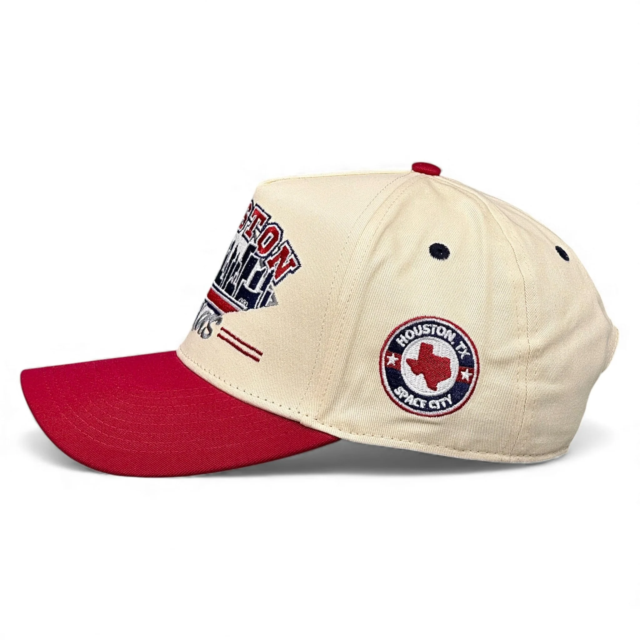Houston Snapback - The Texan (Cream/Red) - Image 3