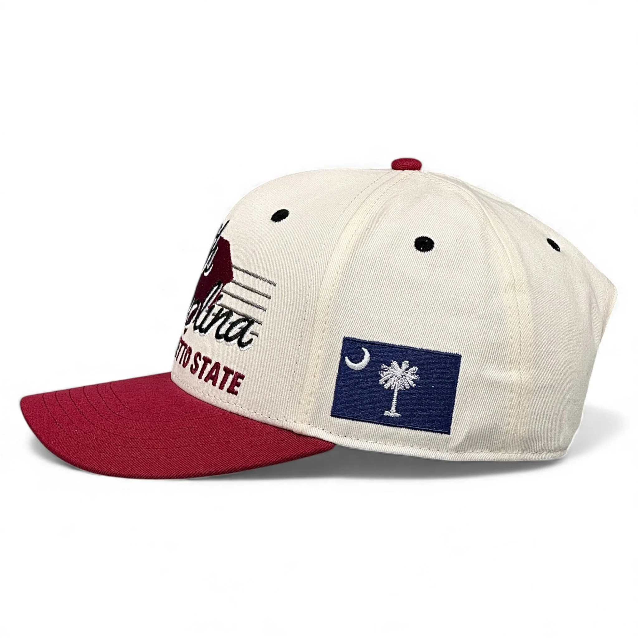 South Carolina Snapback - The Willy B (Cream/Garnet) - Image 3