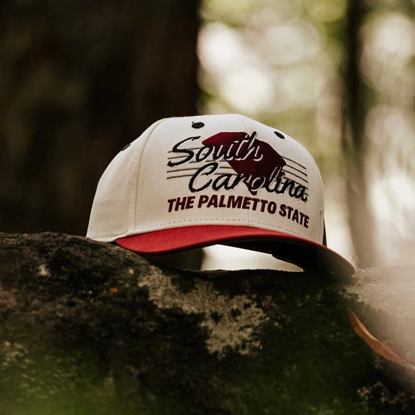 South Carolina Snapback - The Willy B (Cream/Garnet) - Image 4