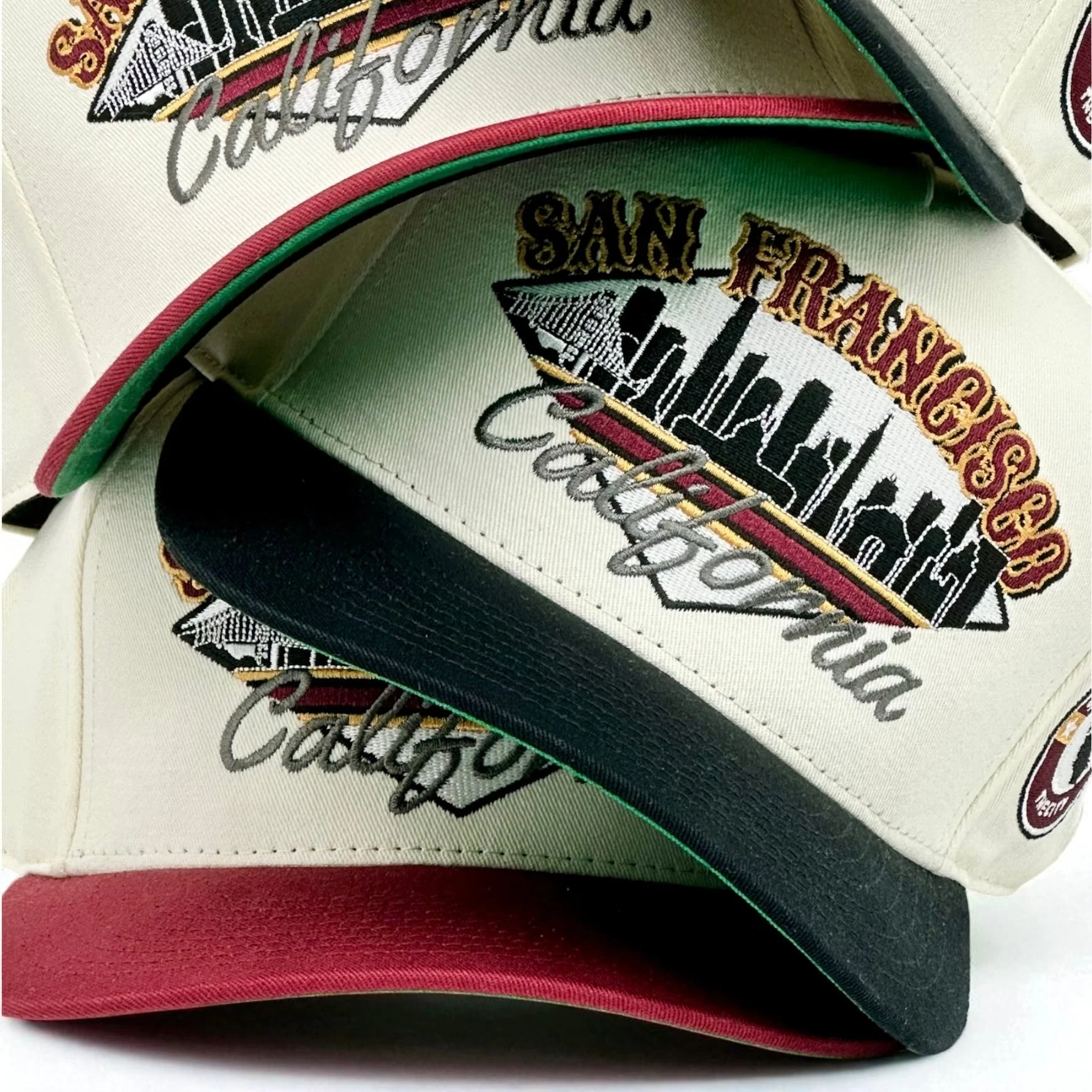 San Francisco Snapback - The Montana (Cream/Black) - Image 4