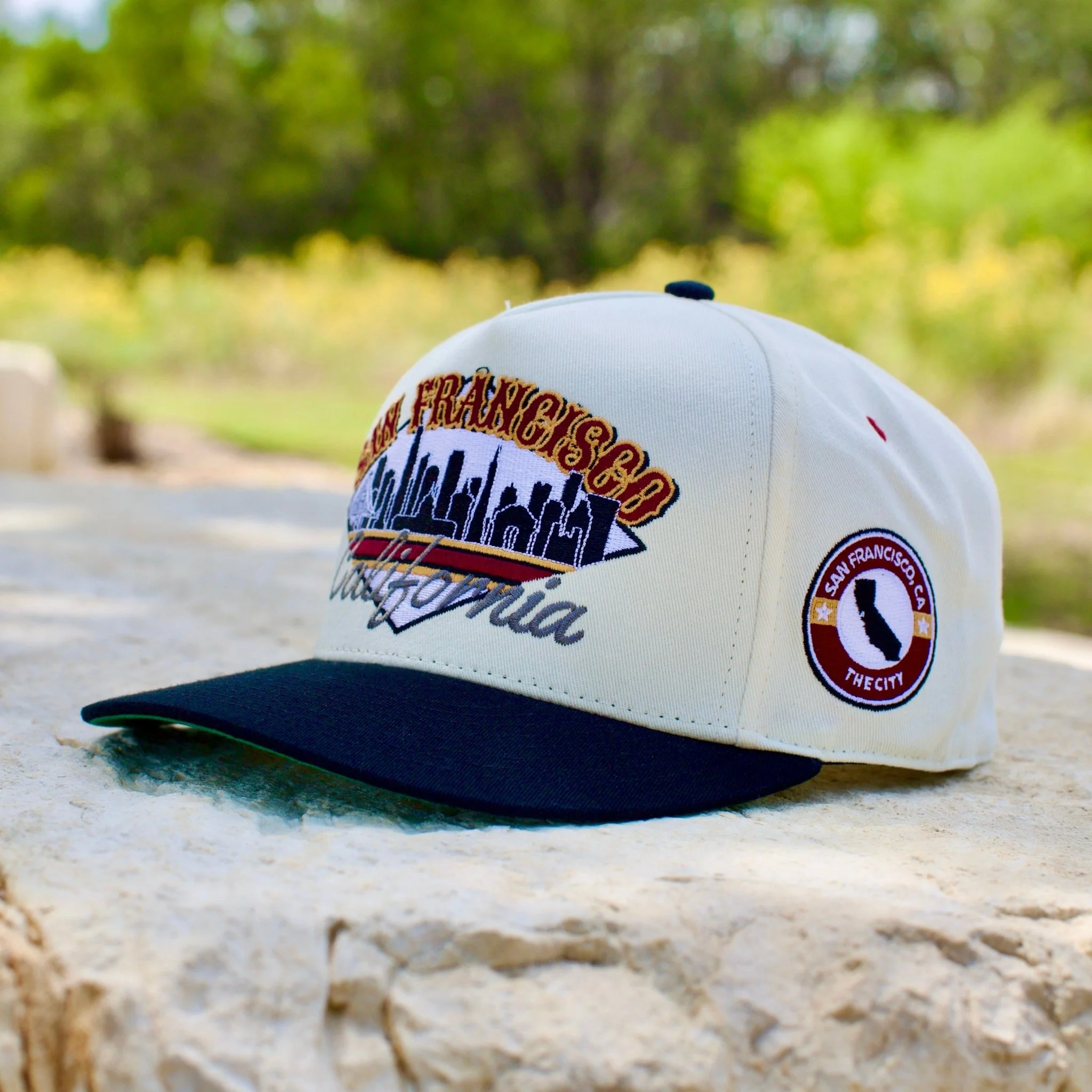 San Francisco Snapback - The Montana (Cream/Black) - Image 7