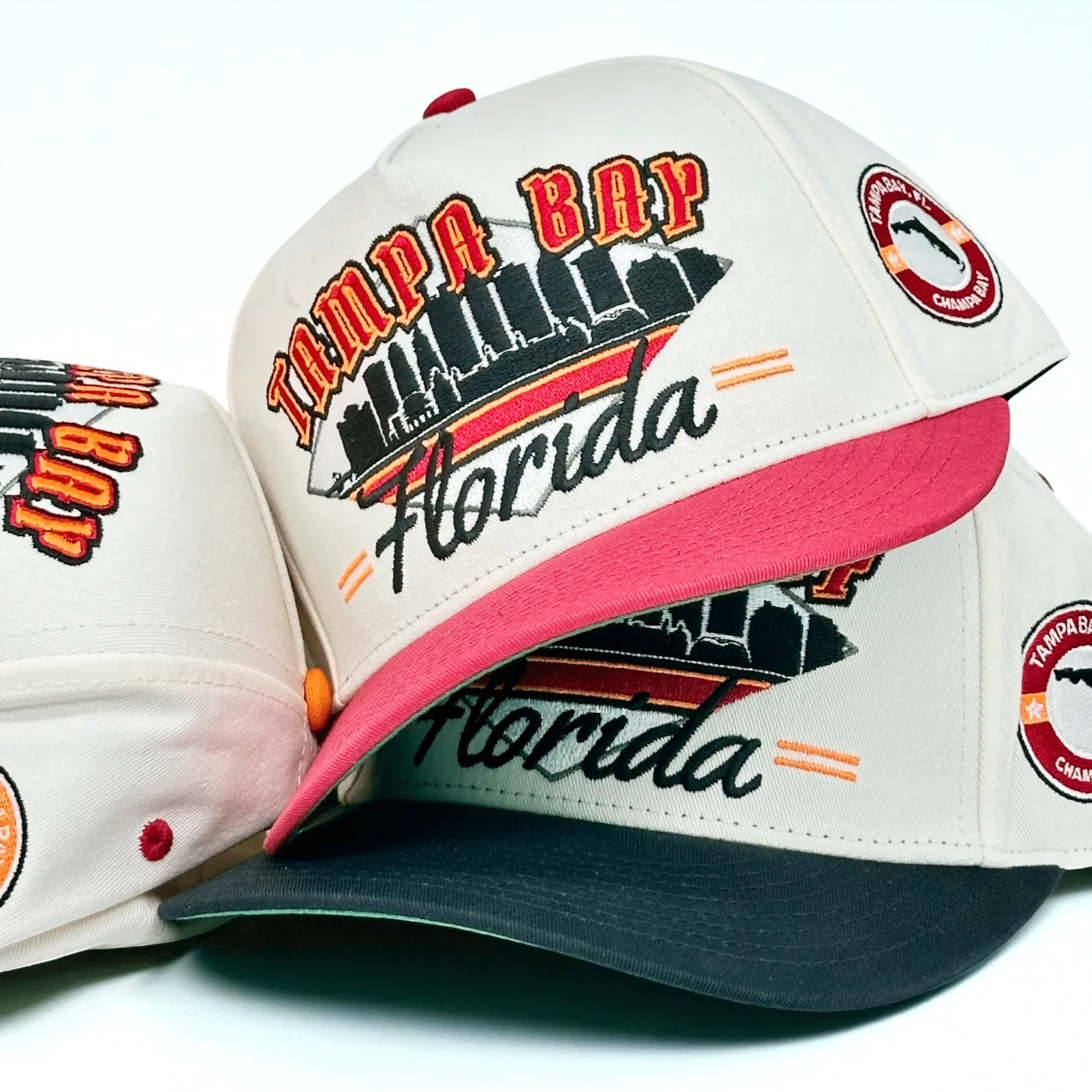 Tampa Bay Snapback - The Sapp (Cream/Red) - Image 4