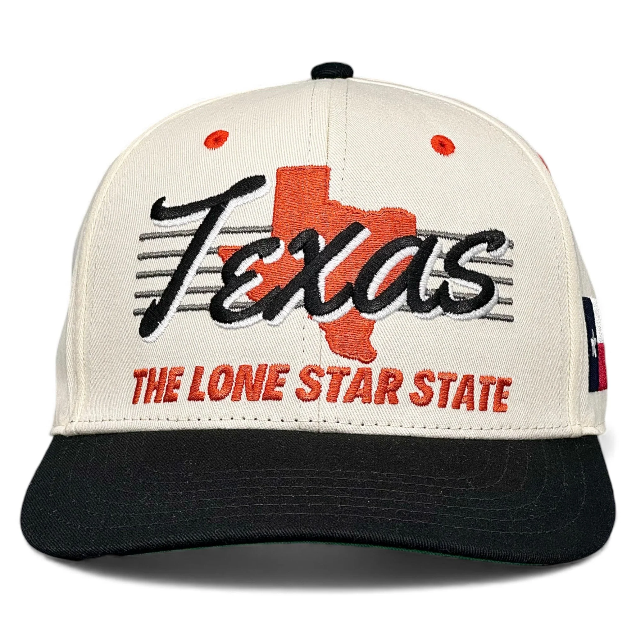 Texas Snapback - The Longhorn (Cream/Black)