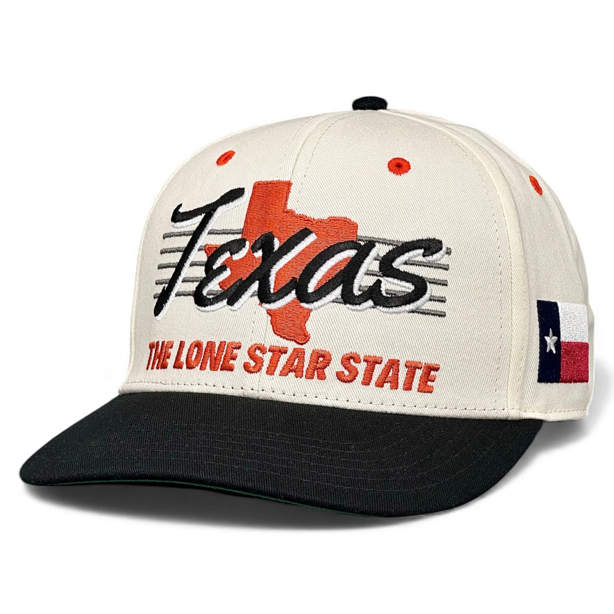 Texas Snapback - The Longhorn (Cream/Black) - Image 5