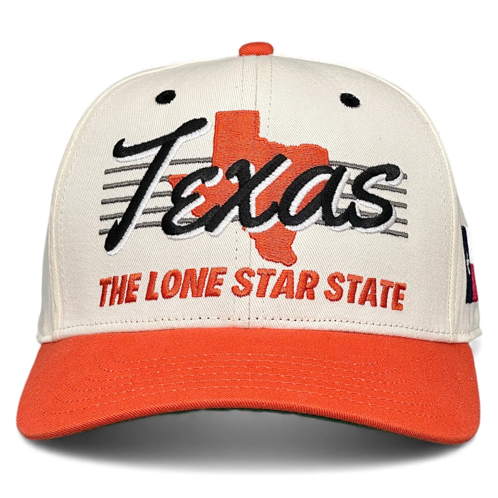 Texas Snapback - The Longhorn (Cream/Burnt Orange)