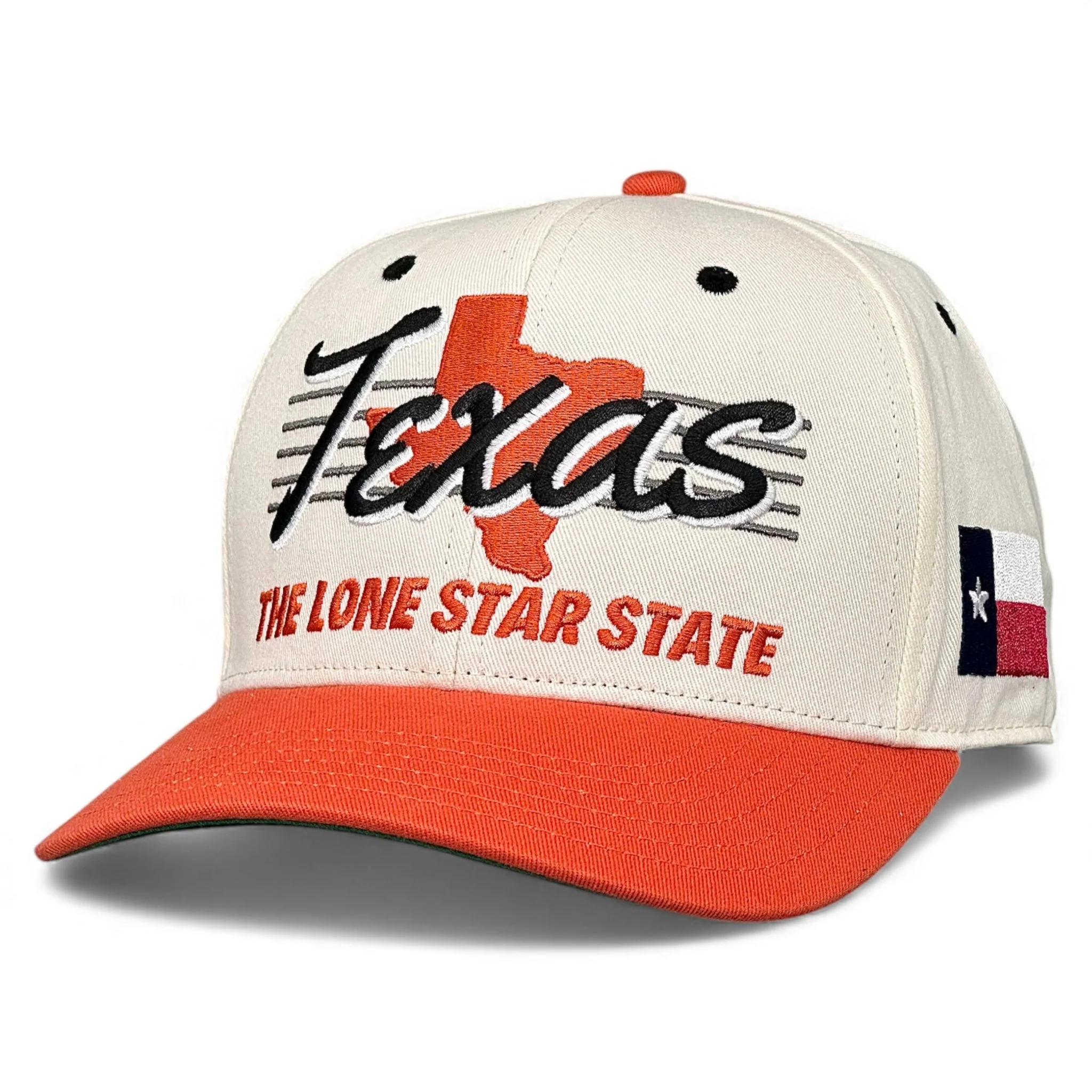 Texas Snapback - The Longhorn (Cream/Burnt Orange) - Image 5
