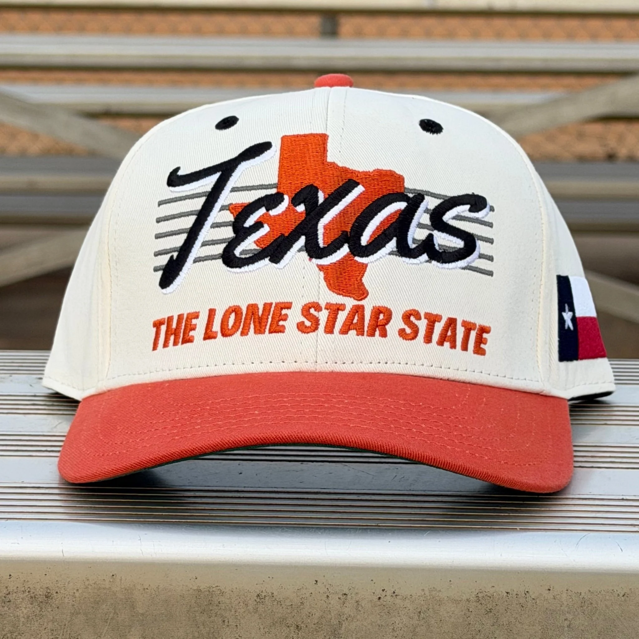 Texas Snapback - The Longhorn (Cream/Burnt Orange) - Image 6
