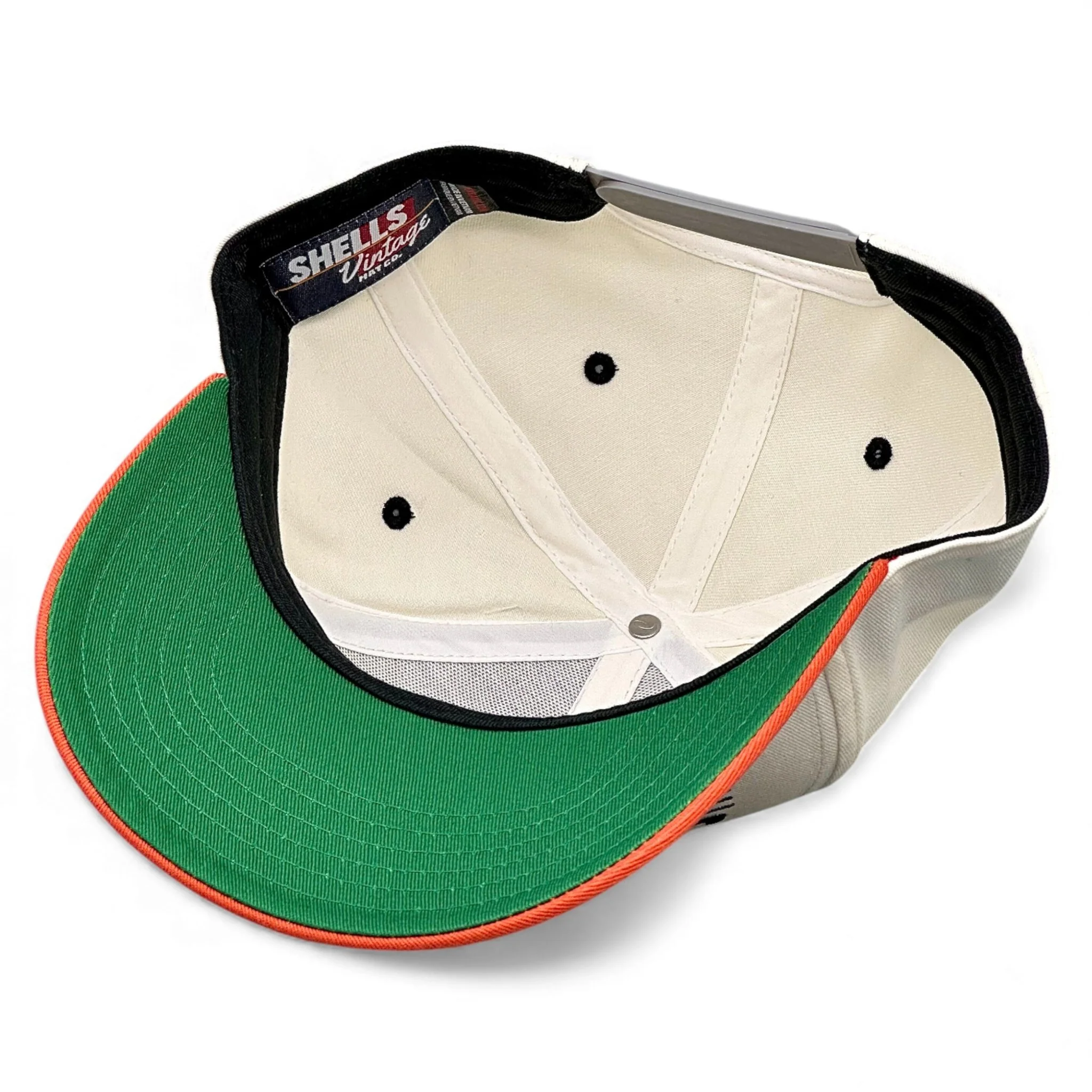 Texas Snapback - The Longhorn (Cream/Burnt Orange) - Image 8